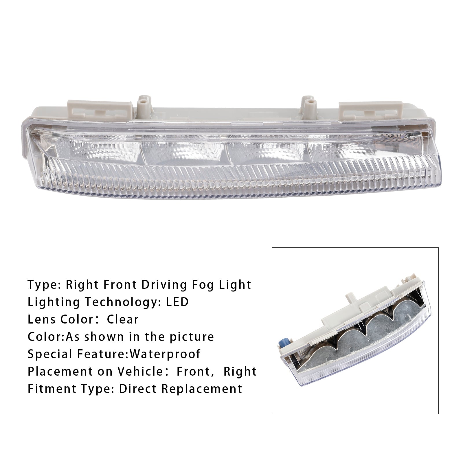 Fari fendinebbia diurni a LED per Mercedes Benz W204 S204 W212 2007-2014