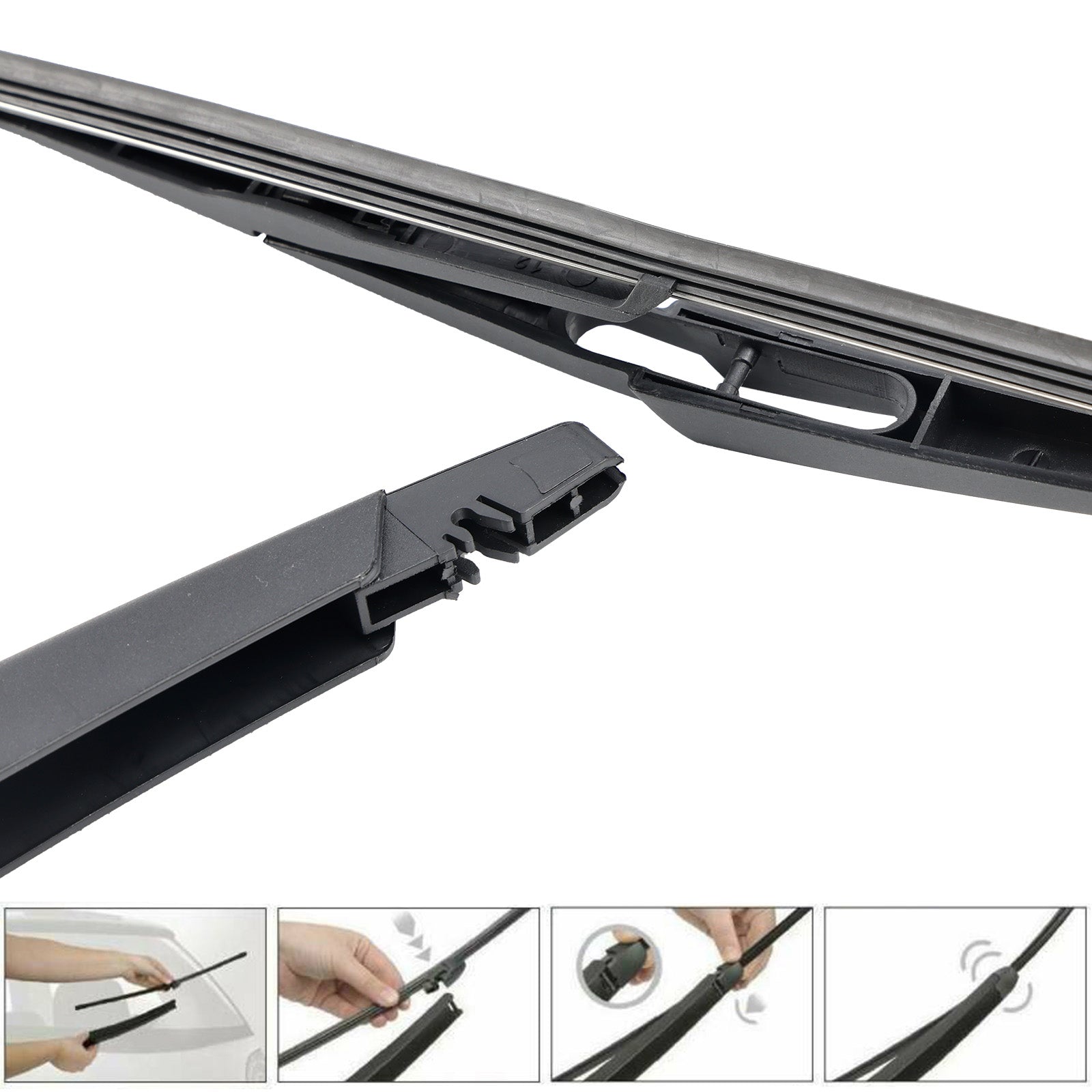 Bras et lame d'essuie-glace arrière Pour Renault Clio II 1998-2012