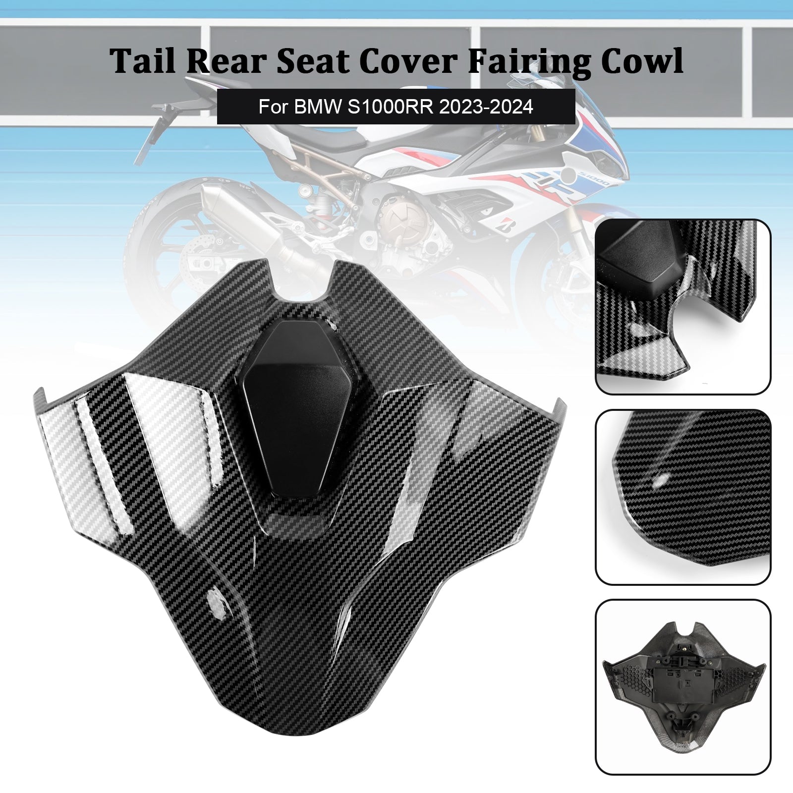 Capot de carénage de couverture de siège arrière de queue pour BMW S1000RR 2023-2024