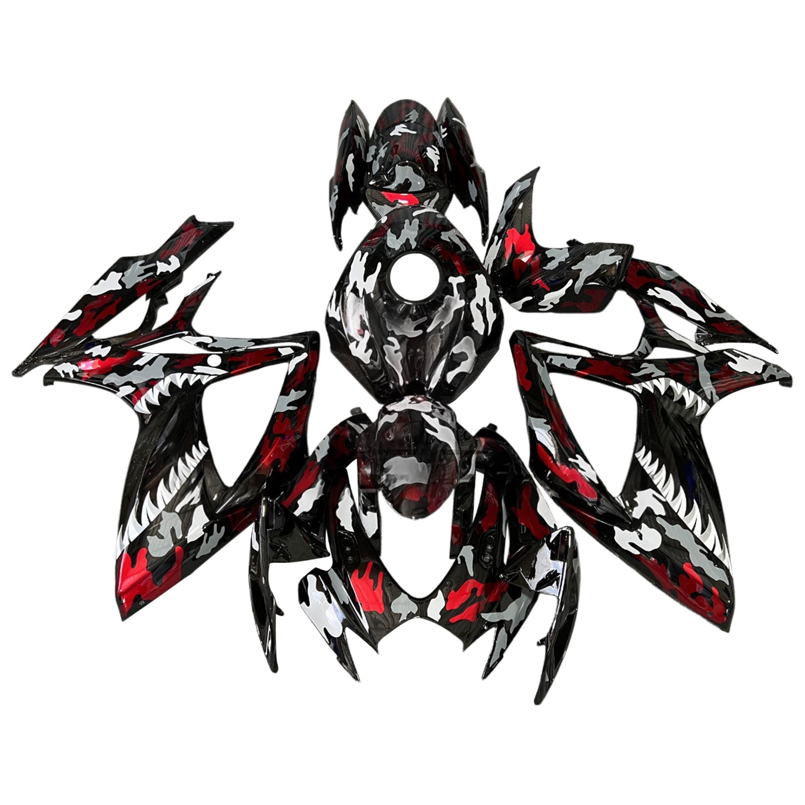 Kit de carénage injecté en plastique ABS pour Suzuki GSXR 600/750 2006-2007 K6