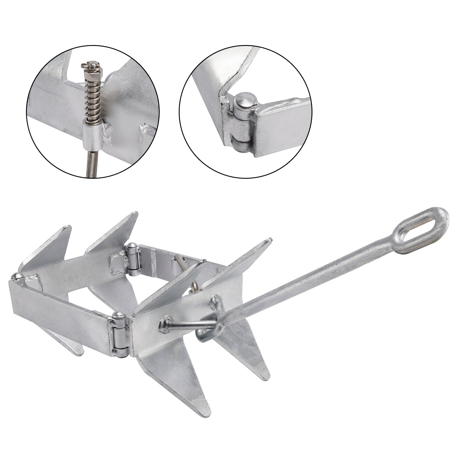 Ancoraggio a barca a caldo, anchor di scatola scorrevole pieghevole di 13 libbre, adatto per la barca