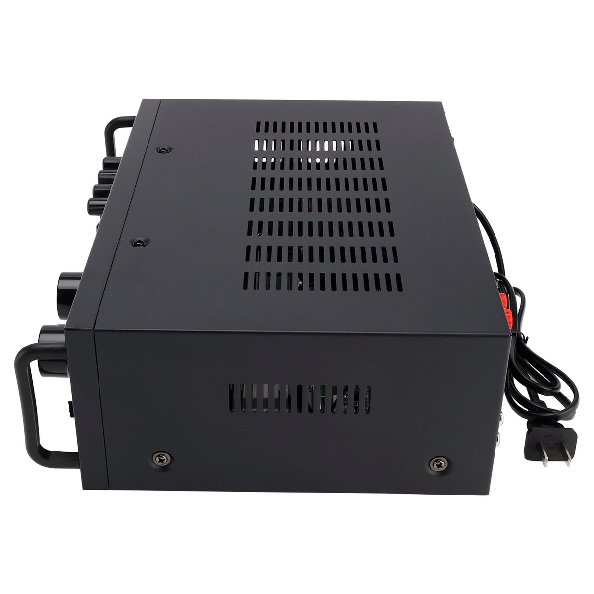 Bluetooth 5.4 HiFi 2500W Peak stéréo Power Amplificateur Karaoké FM USB EQ Mixer