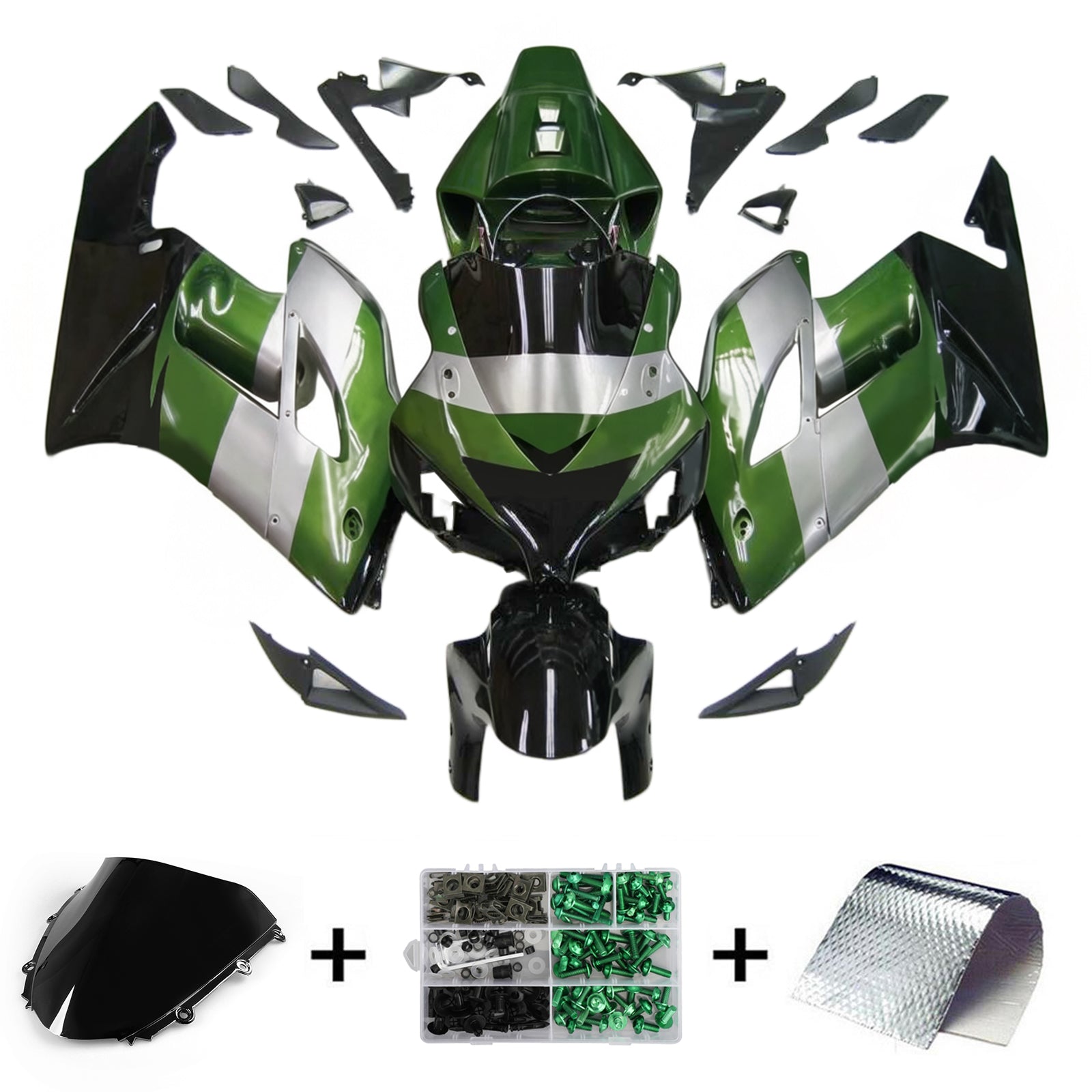 Kit de carénage par injection, carrosserie en plastique ABS pour Honda CBR1000RR 2004-2005