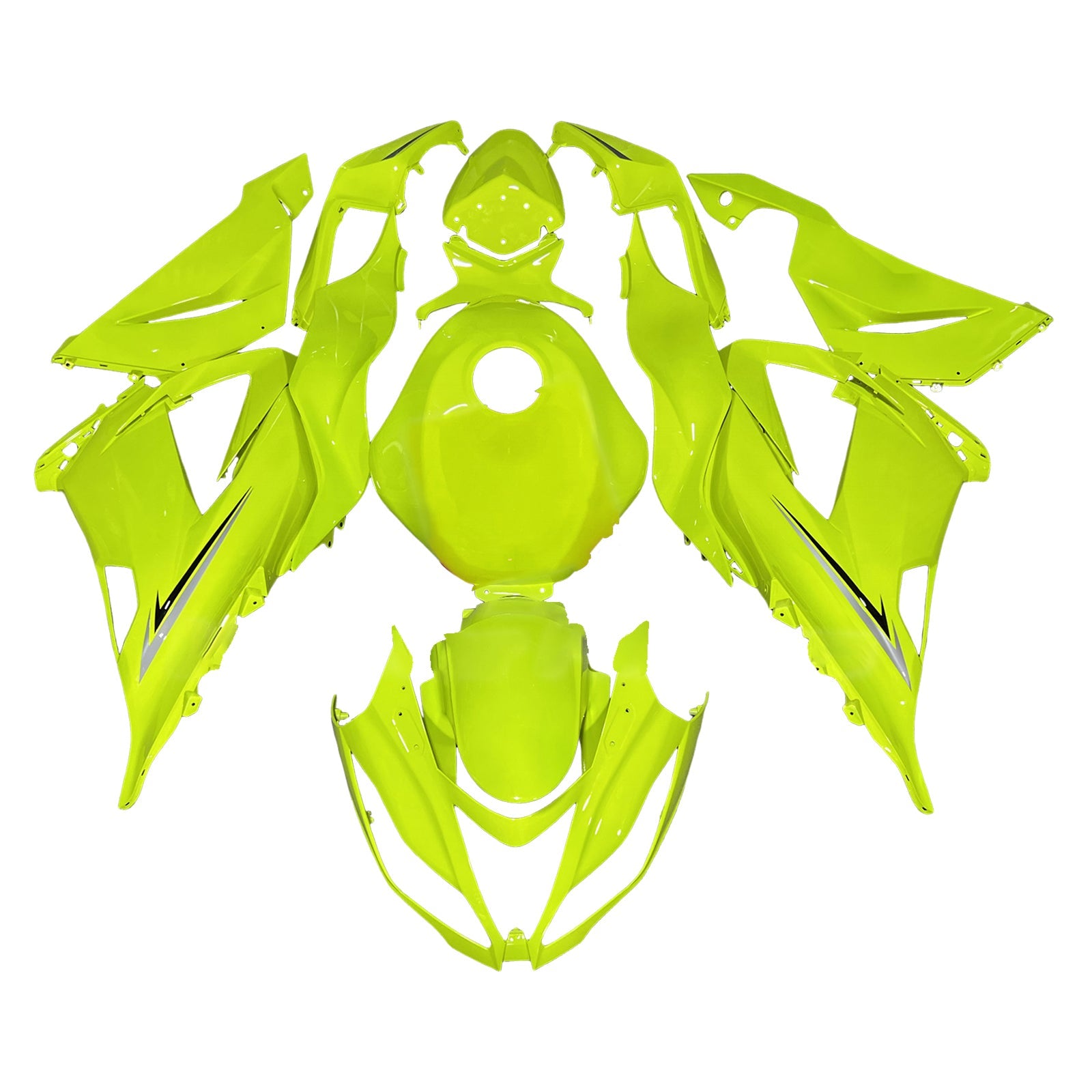 Kit de carénage par injection, carrosserie en plastique ABS pour Kawasaki ZX6R 636 2013-2018