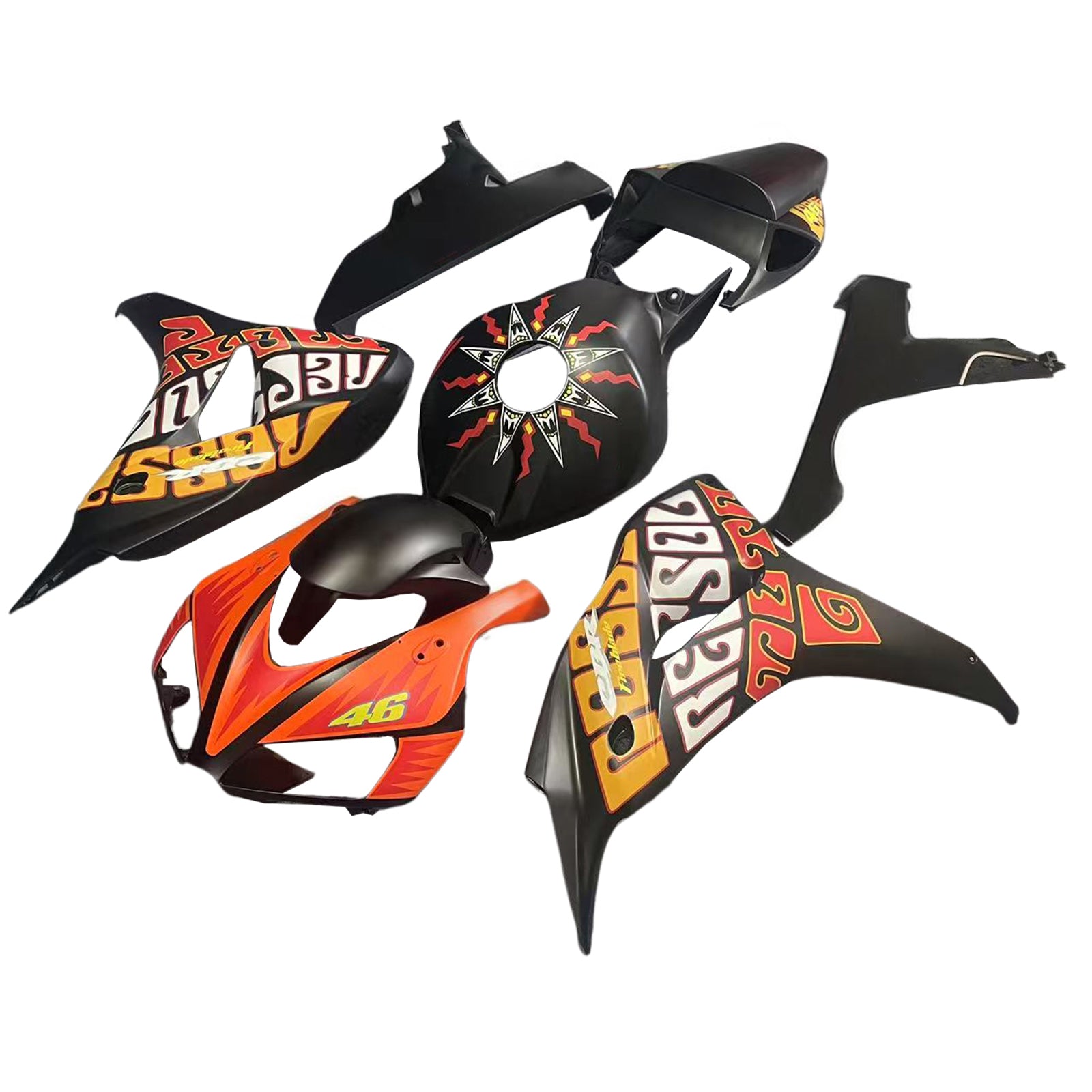 Injection carénage kit carrosserie plastique ABS fit pour Honda CBR1000RR 2006-2007