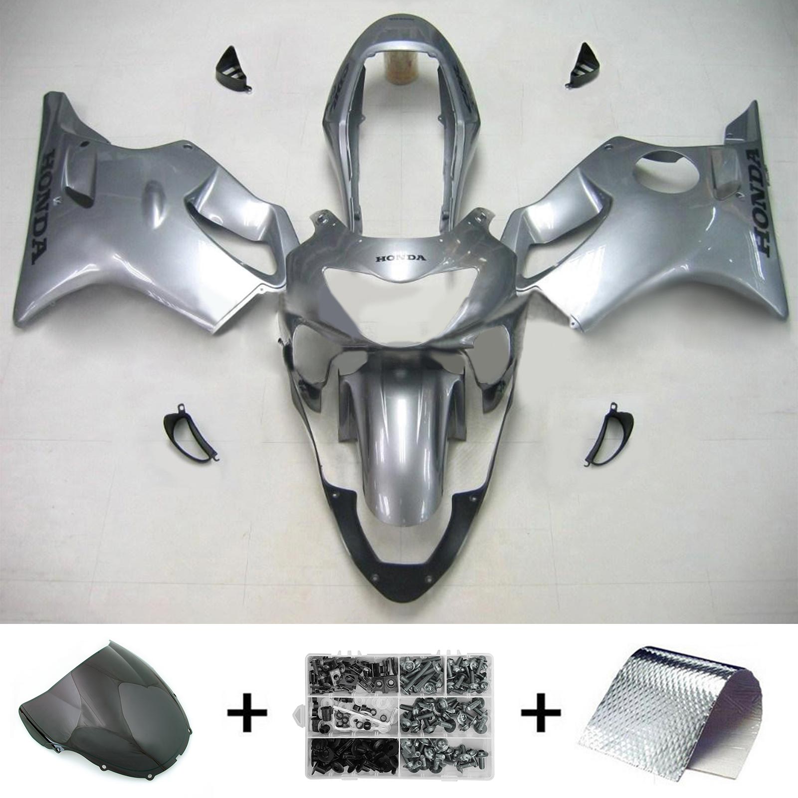 1999-2000 Honda CBR600F4 Kit de carenado de inyección de carrocería de plástico Abs