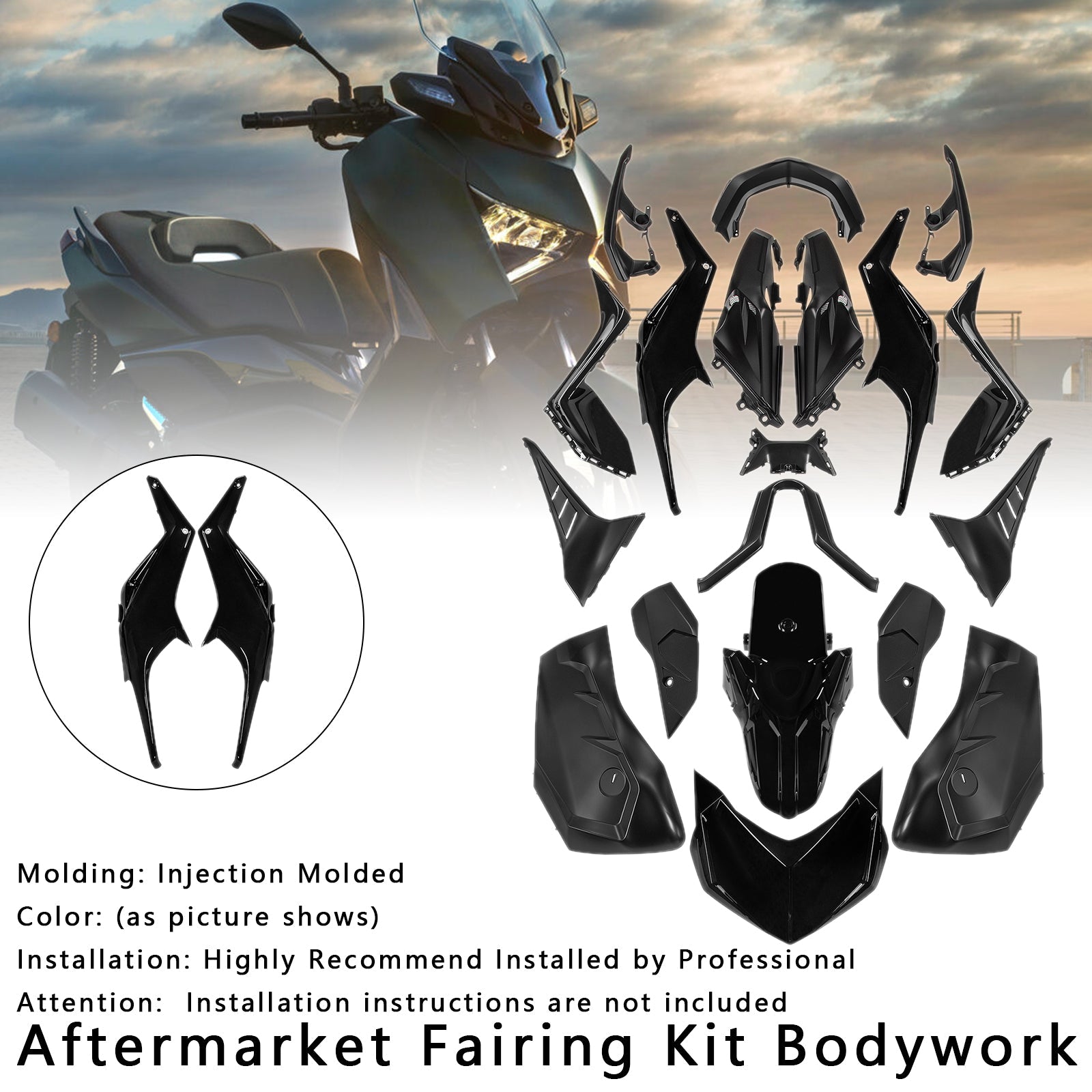 Kitting and Bodywork Kit inyectado para Yamaha X-Max 300 XMAX 2023-2024