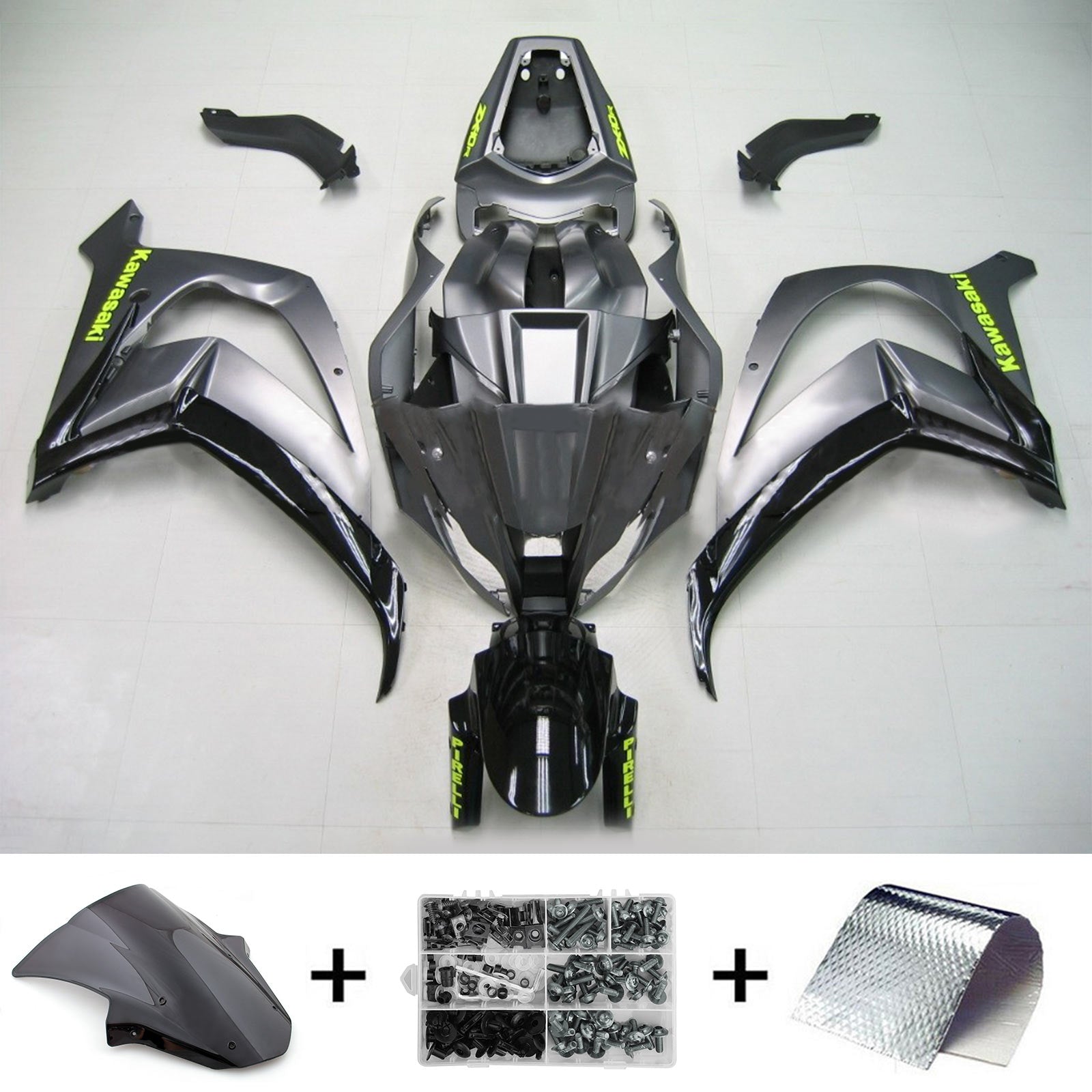 2011-2015 Kawasaki ZX10R Kit de carenado de inyección de carrocería ABS de plástico ajustado