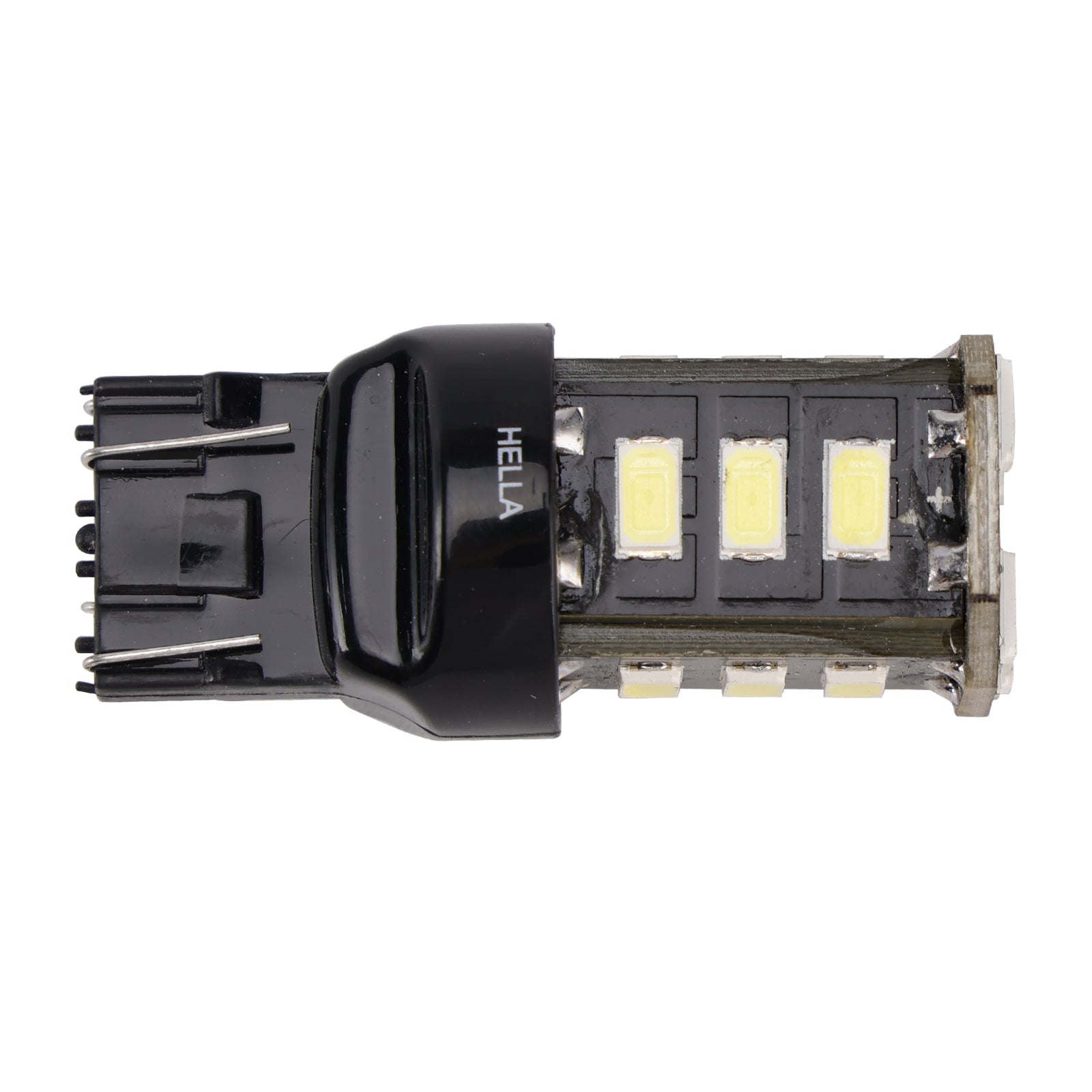 Juego de 2 bombillas LED de repuesto HELLA 7443W Wedge T5 12V 3W W21/5W 6000K