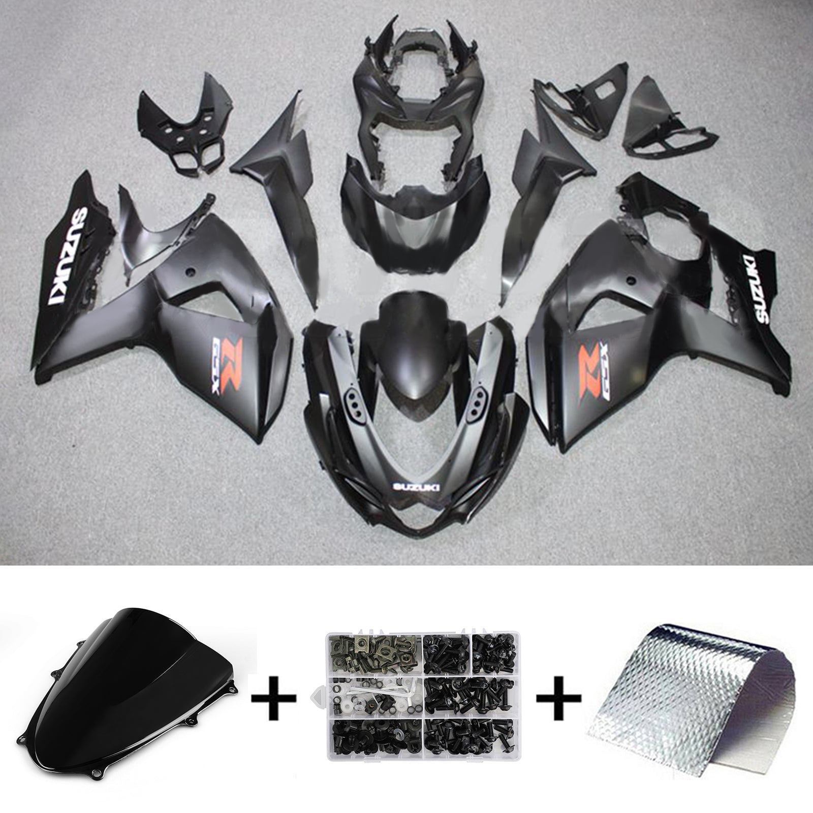 Amotopart Suzuki GSXR1000 2009-2016 K9 Kit de carenado de carrocería de plástico ABS