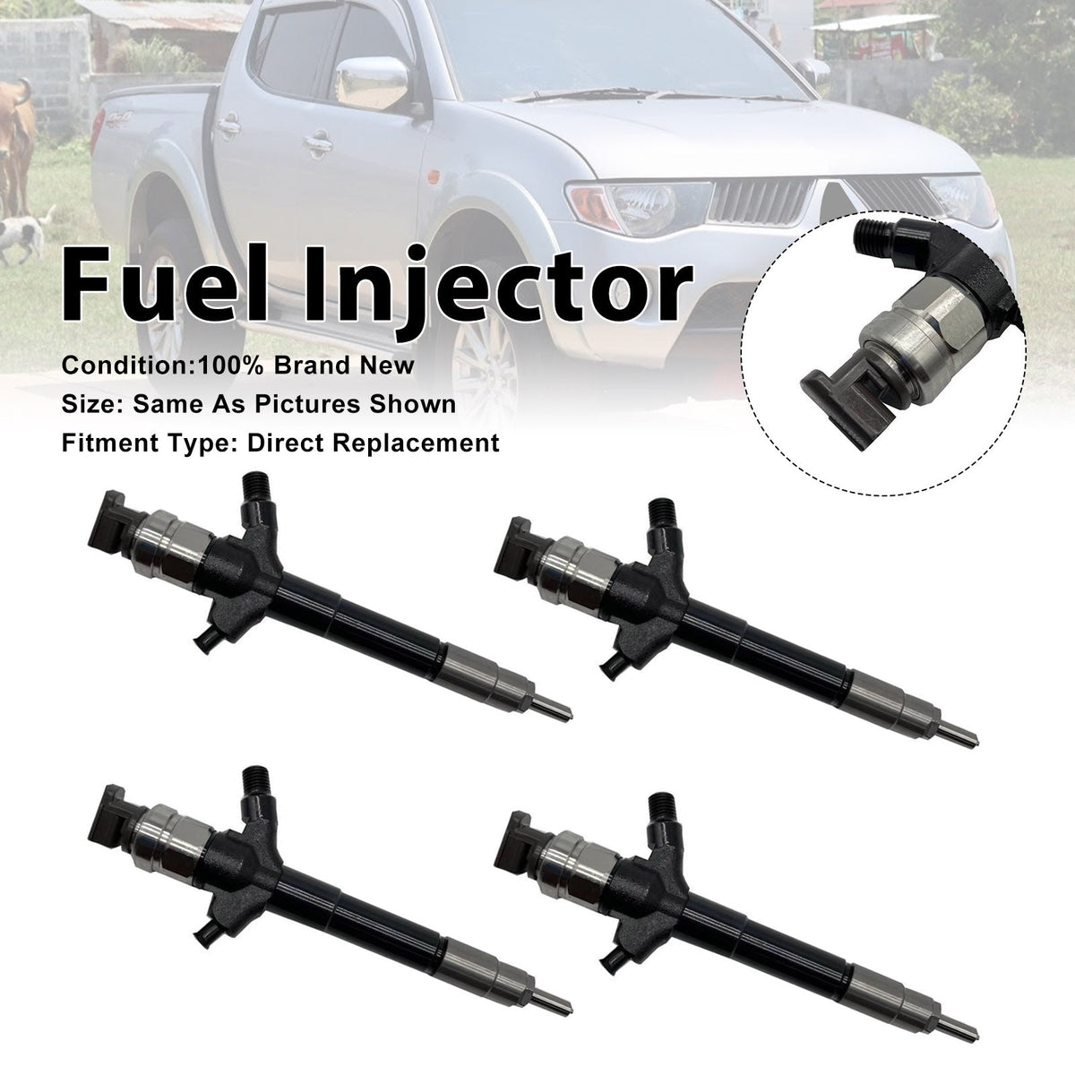 2006-2008 Pour Mitsubishi Triton ML/MN 3.2, 4 injecteurs de carburant 095000-5760
