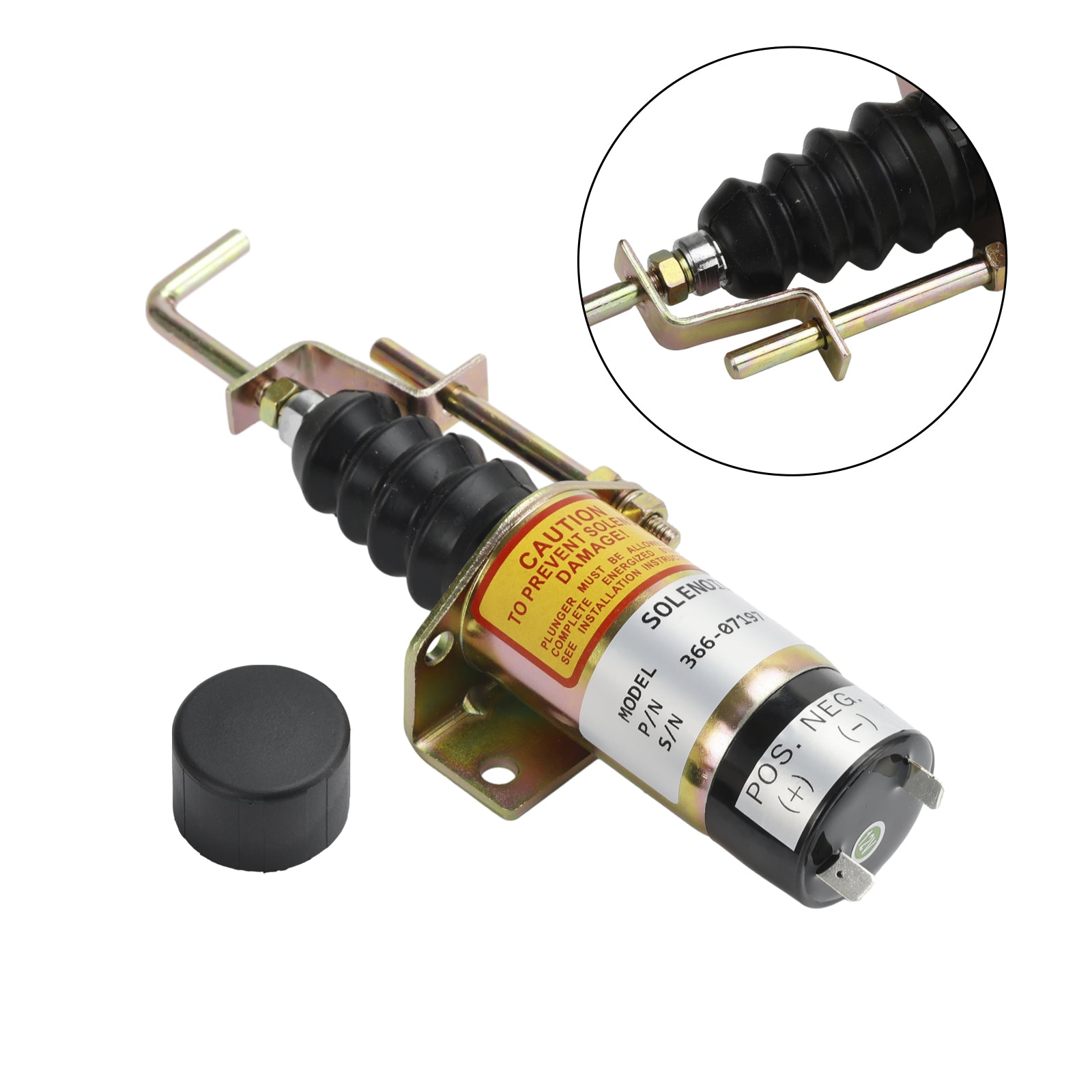 Solénoïde D'Arrêt De Carburant 366-07197 Pour Lister Petter 12V 1502-12C7U2B2S1