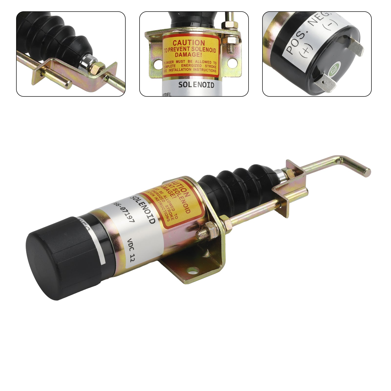 Solénoïde D'Arrêt De Carburant 366-07197 Pour Lister Petter 12V 1502-12C7U2B2S1