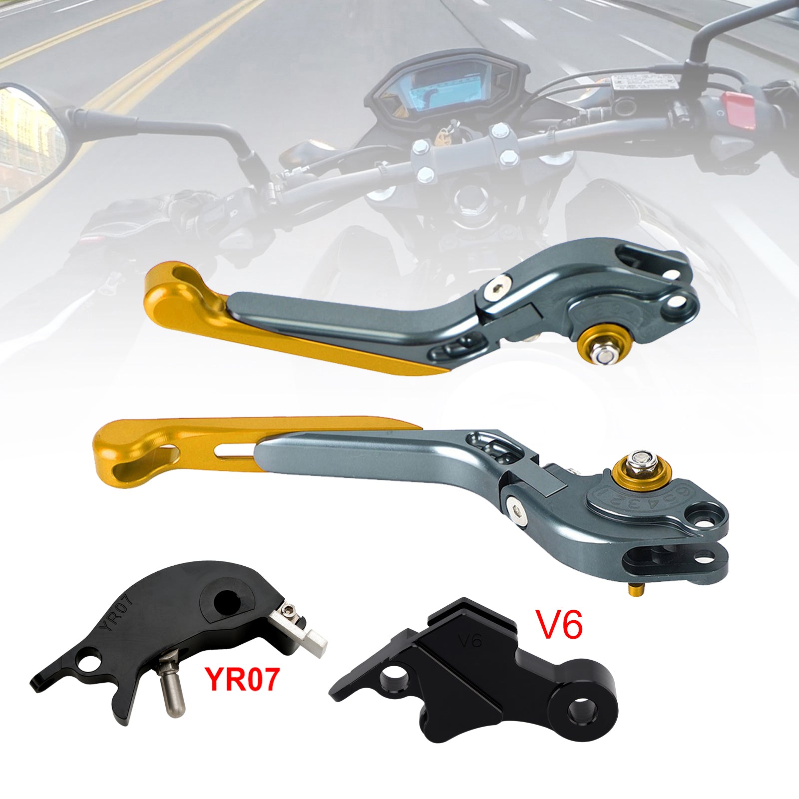Levier de frein et d'embrayage réglable compatible avec YAMAHA XSR900 XSR900GP MT-09 2024-2025
