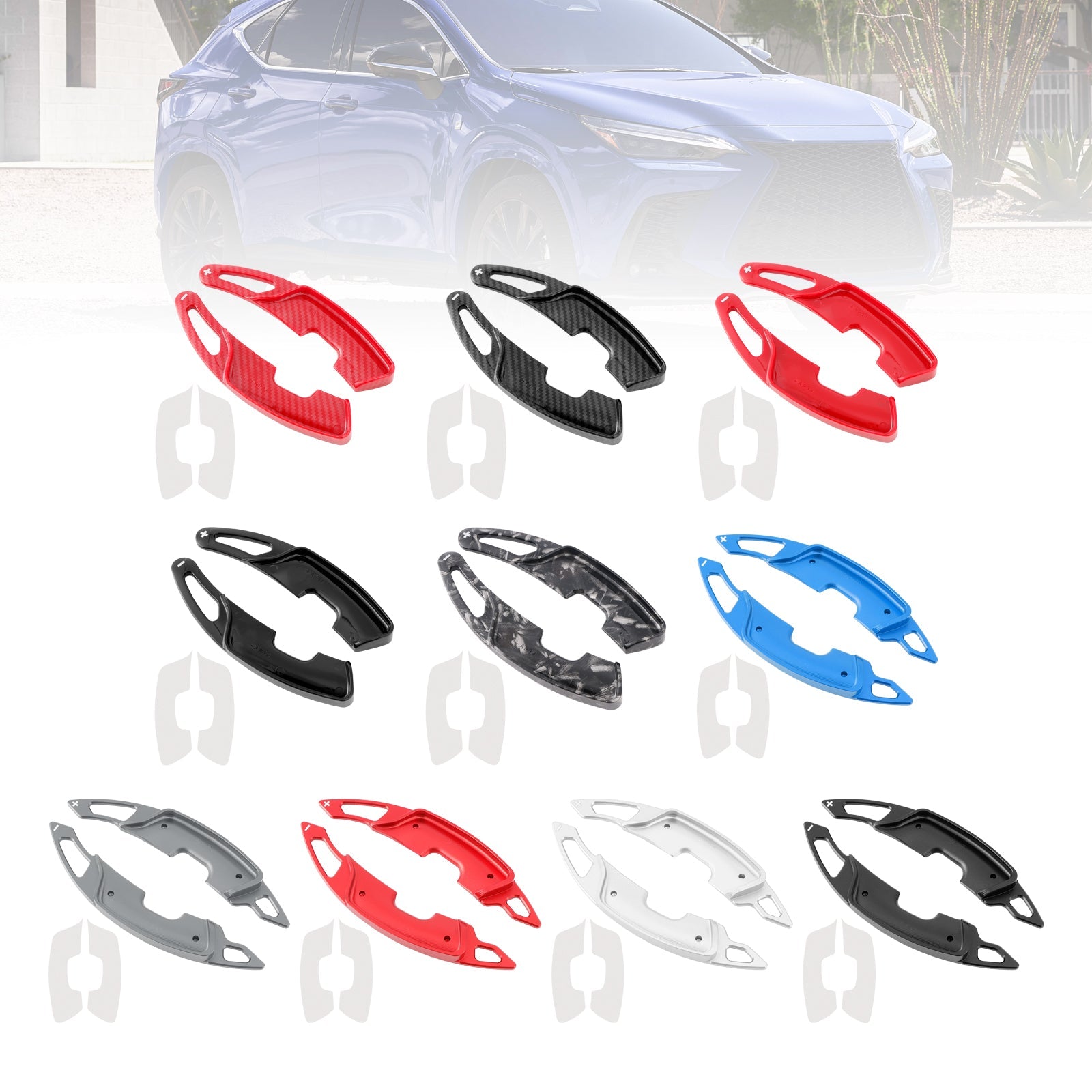 Uitbreiding van snelheidsverandering pallets aan het wiel voor Lexus RX NX