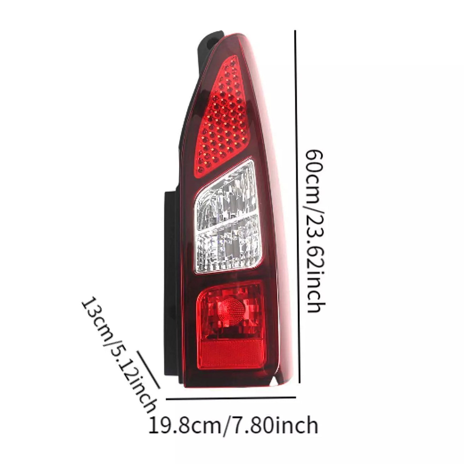 3/2012-2018 Citroën Berlingo Mk2 Van (modèles à porte verticale arrière) Ensemble de feu arrière droit 9677205080