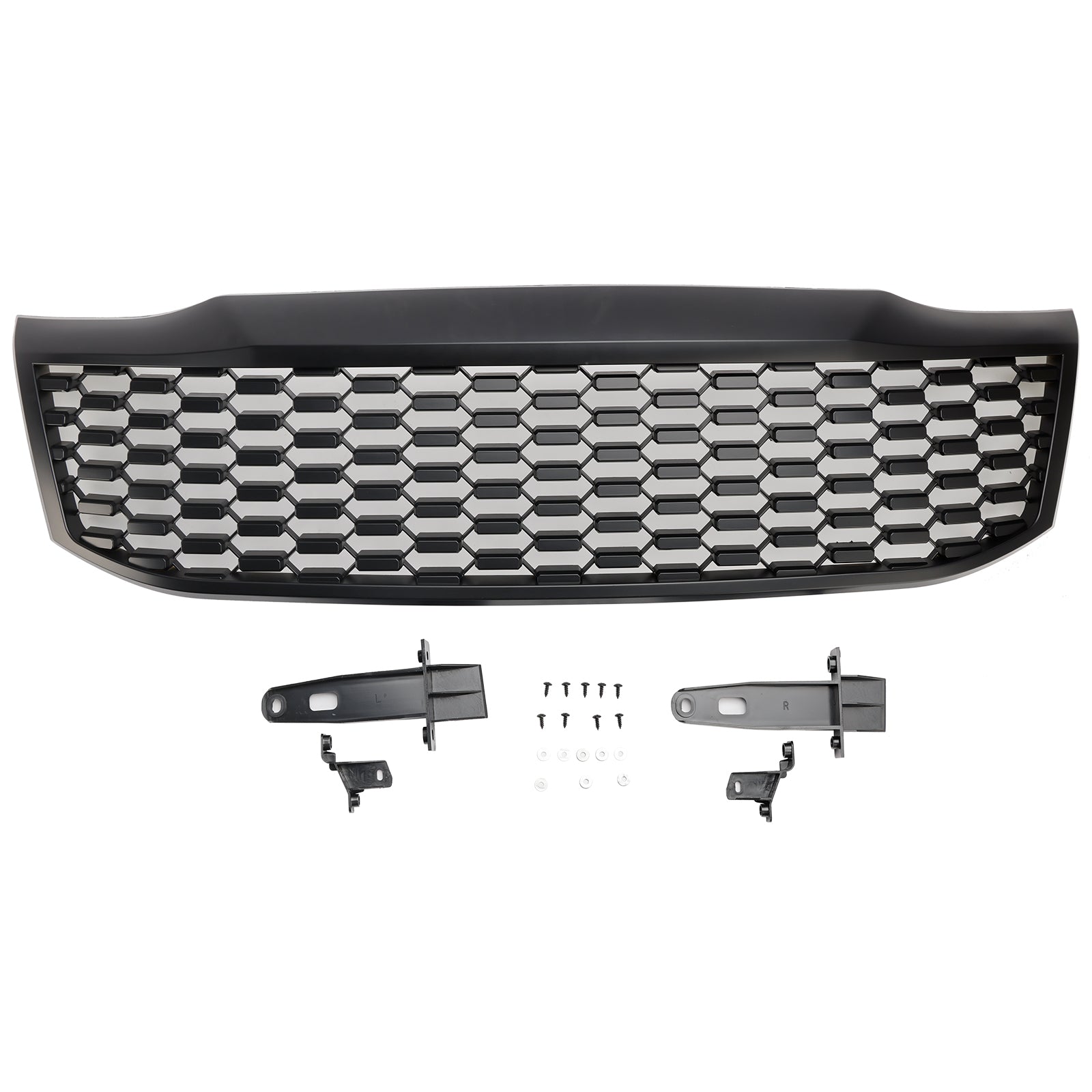 Grille de pare-chocs avant noire mate pour Toyota Hilux Vigo MK7 2012-2014