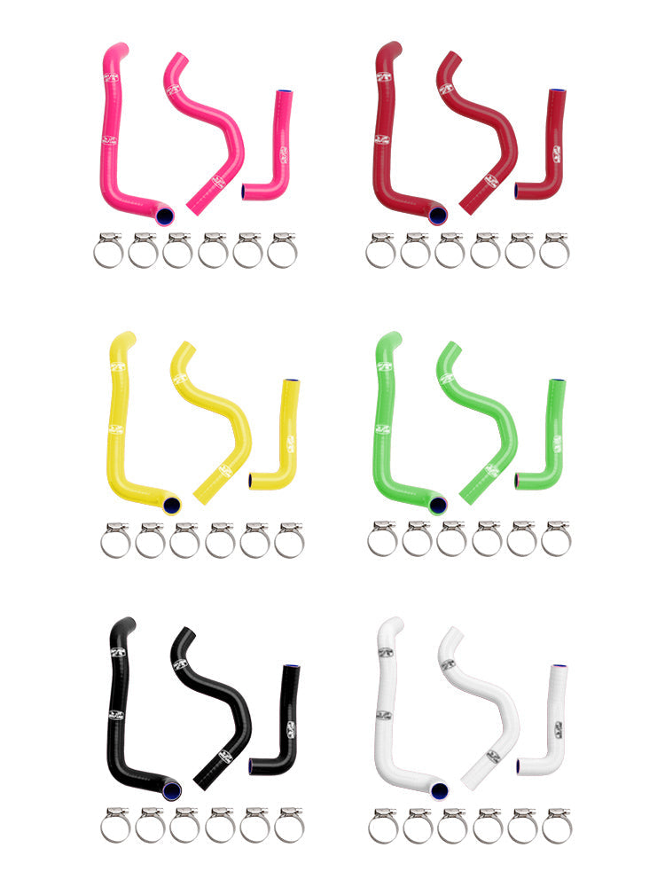 Kit Tuyaux Refroidissement Silicone Noir Pour Radiateur Yamaha VMAX 1200 (1985-2007) - Résiste -60°C à +260°C