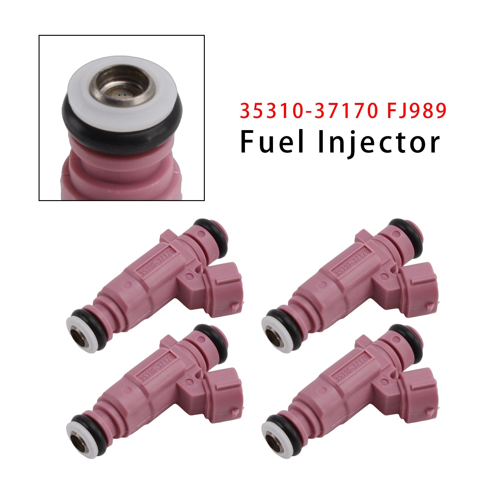 4 inyectores de combustible para Hyundai Accent Kia Rio 06-11 35310-37170 FJ989