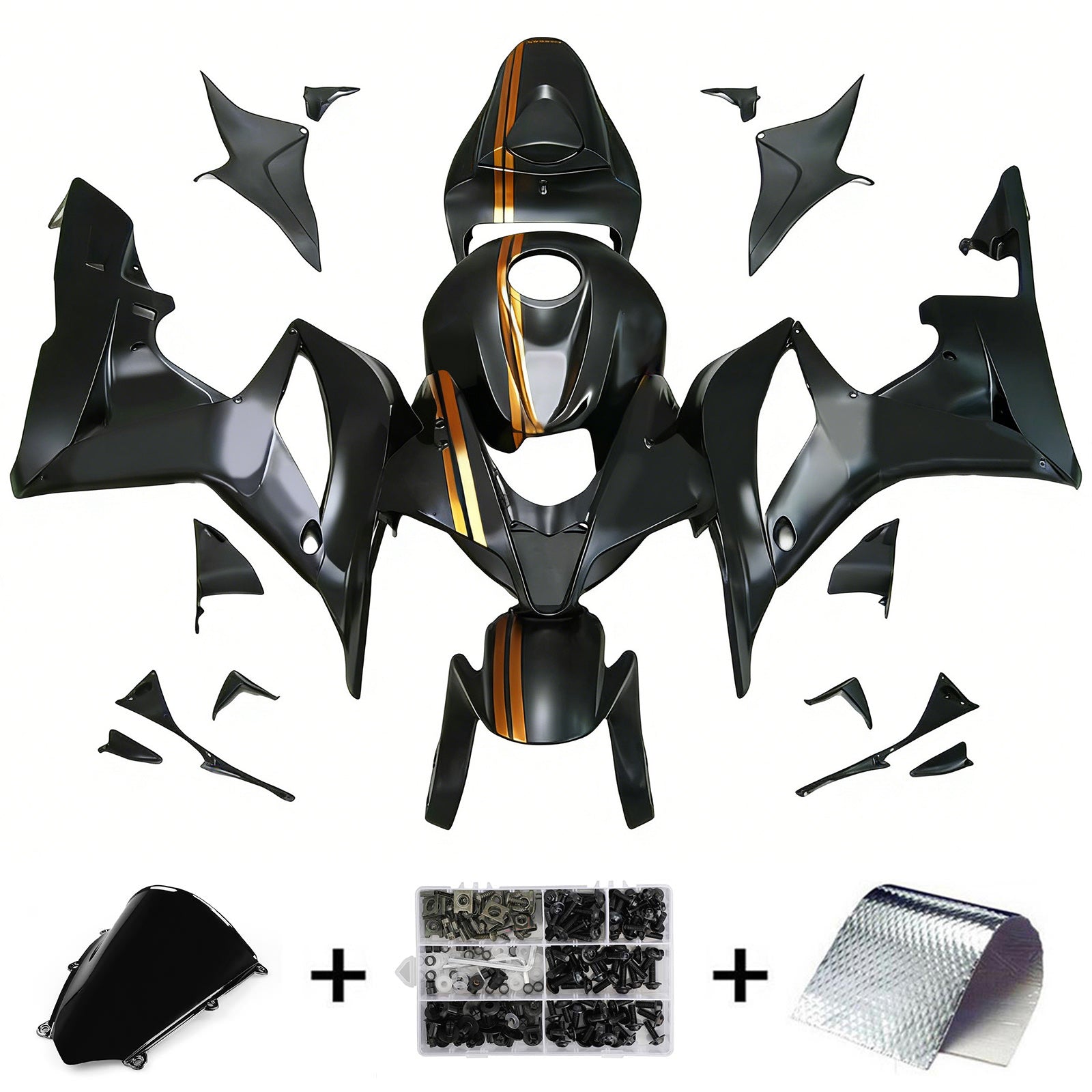 Kit de carénage par injection, carrosserie en plastique ABS pour Honda CBR600RR 2007-2008 F5