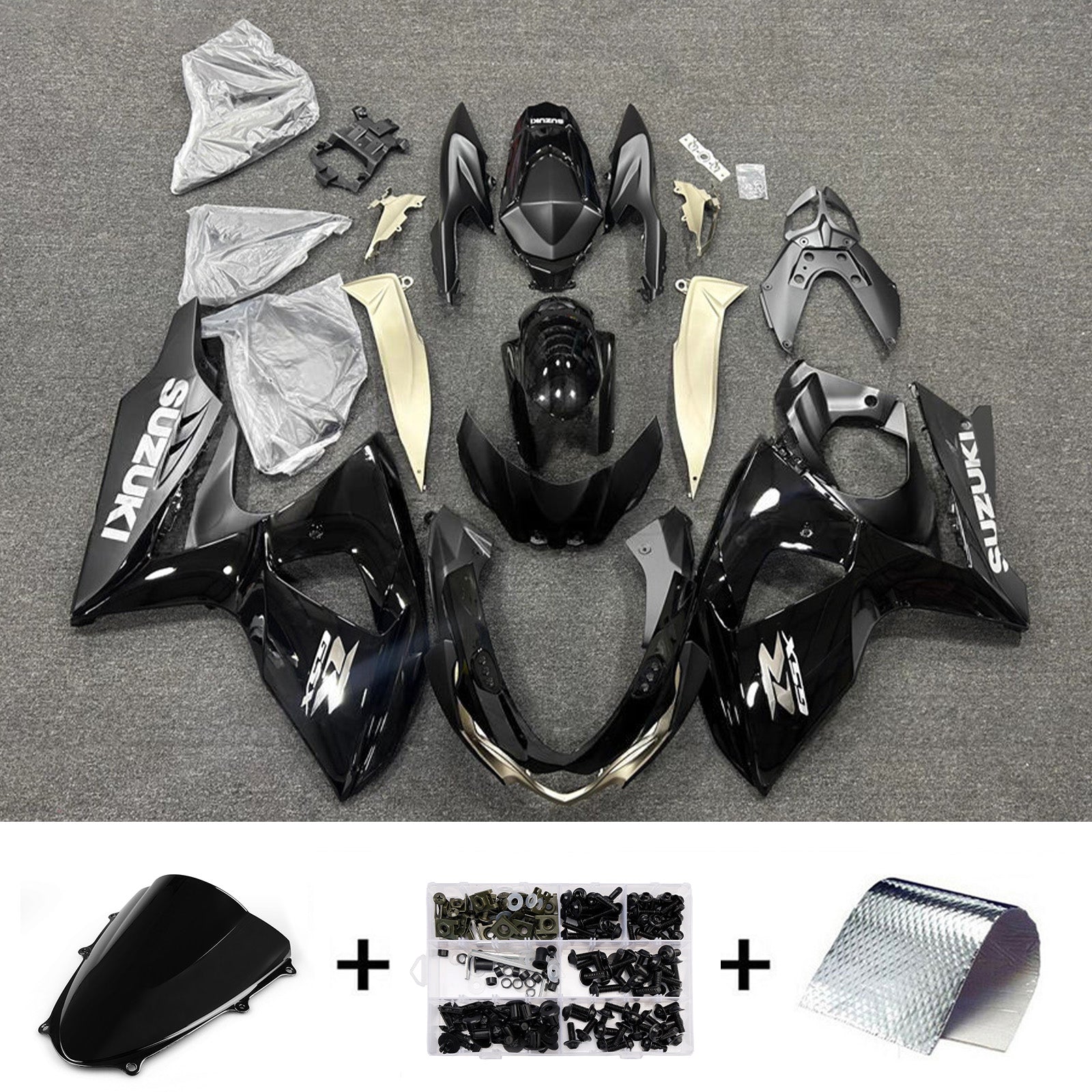 Komplet oklepa z vbrizgano ABS plastiko za Suzuki GSXR1000 2009-2016 K9