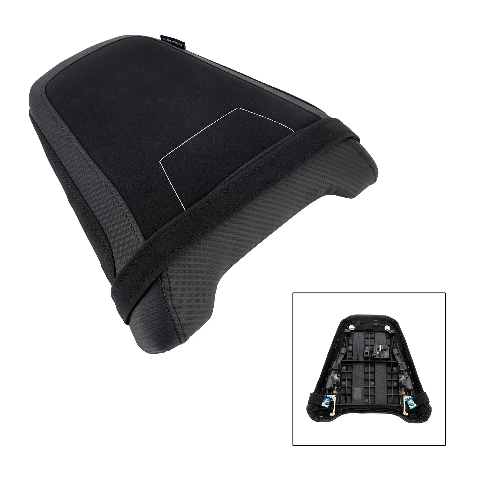 Cojín de asiento trasero plano de PU rojo para HONDA CB650R CBR650R 2024-2025