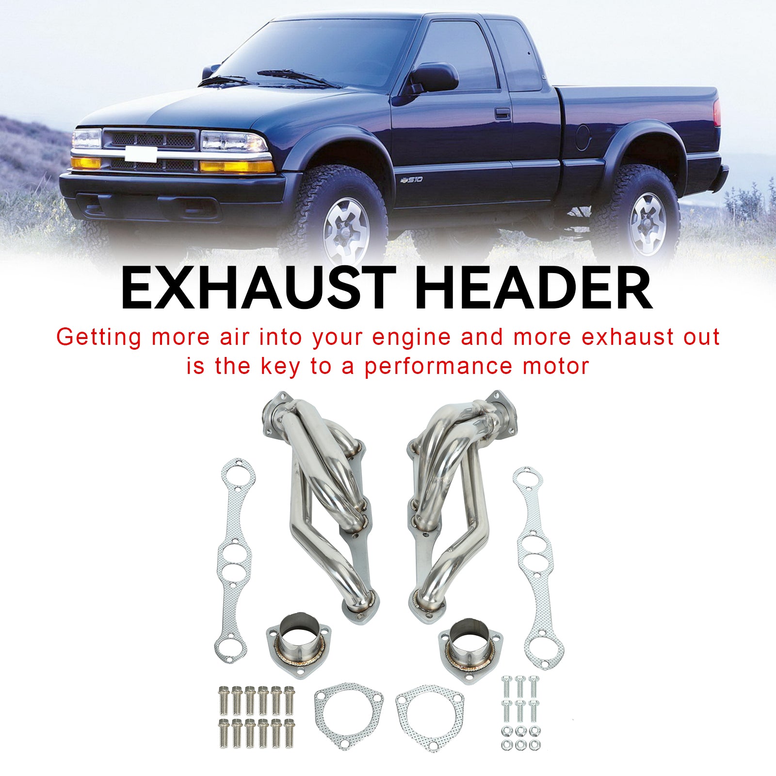 Kolektorów wydechowych dla małego bloku V8 Chevrolet S10/S15