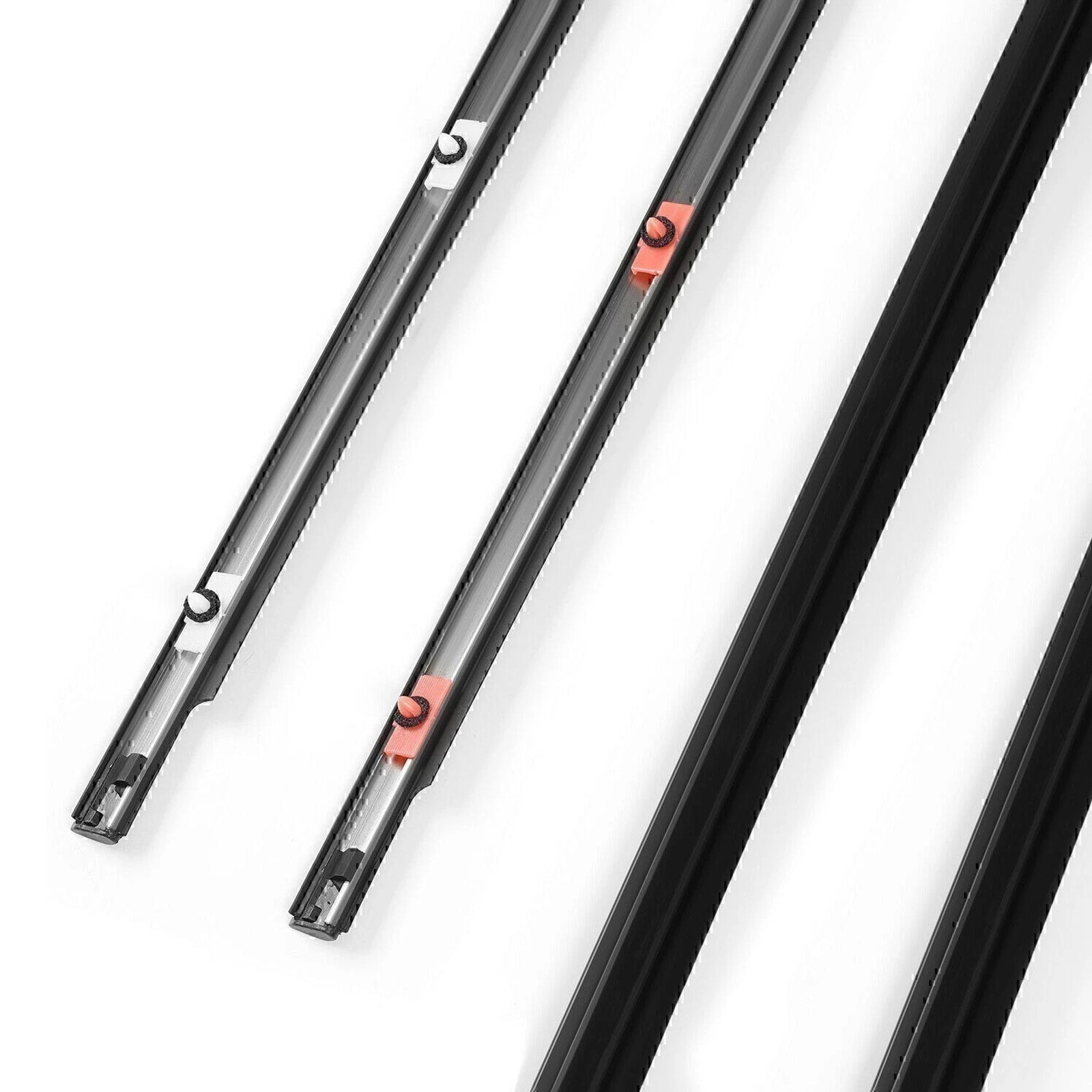 Joint d'étanchéité de moulure de fenêtre (4 pièces) pour Toyota FJ Cruiser (2007-2014).