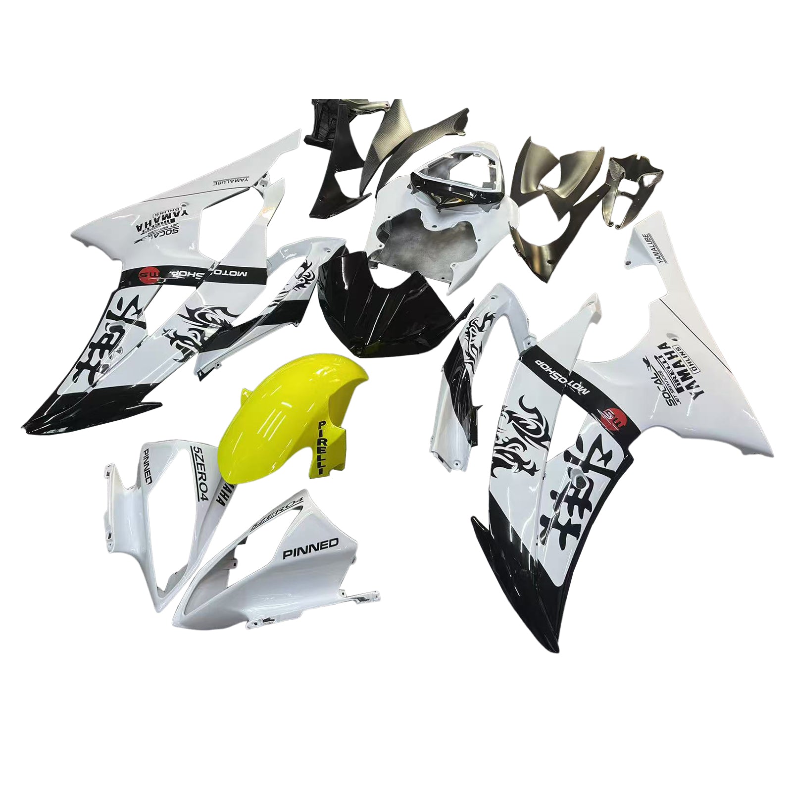 ABS Plastic Kairing Kit voor Yamaha YZF 600 R6 2008-2016
