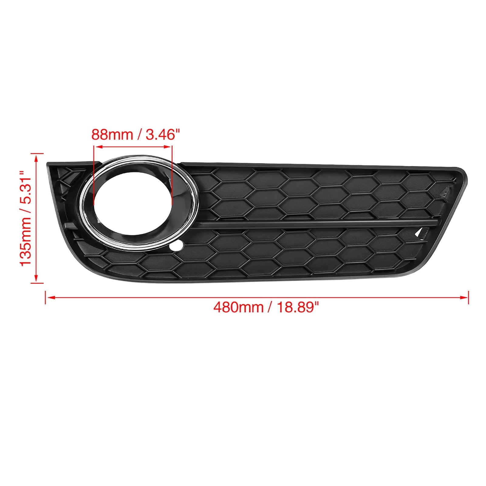 Beschermend rooster voor brandmistlicht aan de rechterkant Audi A5 2008-2011 8T0 807 682