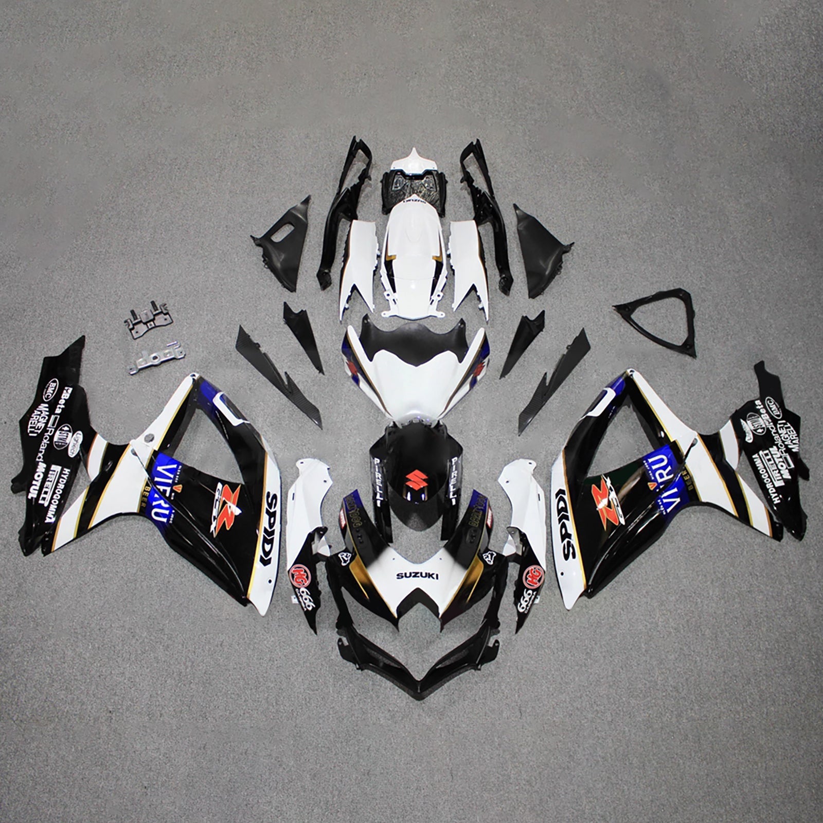 Kit carena iniettata in plastica ABS per Suzuki GSXR 600/750 2008-2010 K8