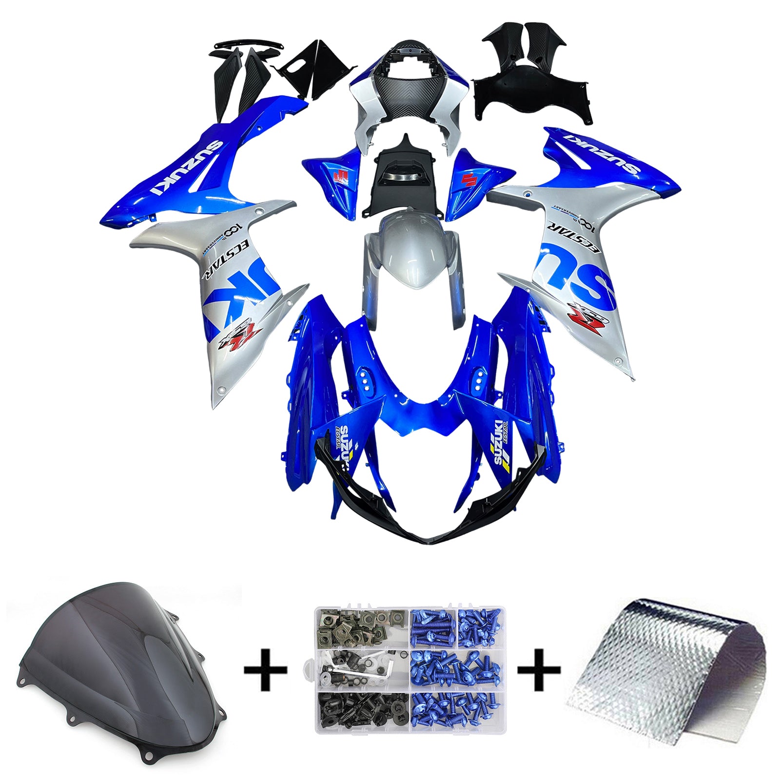 Kit carenatura iniezione carrozzeria in plastica ABS Suzuki GSXR 600/750 K11 2011-2023