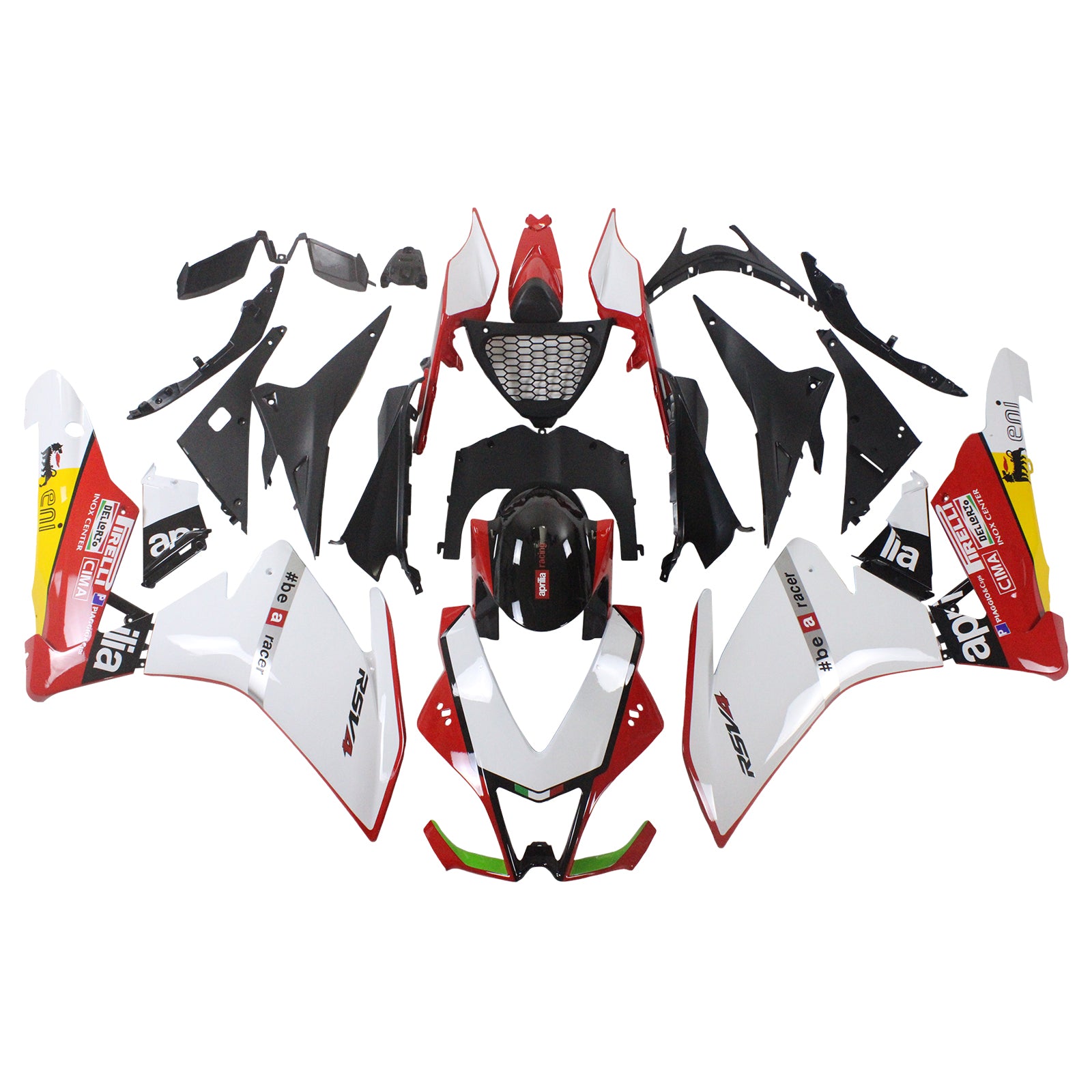 Amotopart Aprilia RSV4 1000 2009-2015 Kit Carénage Carrosserie Plastique ABS