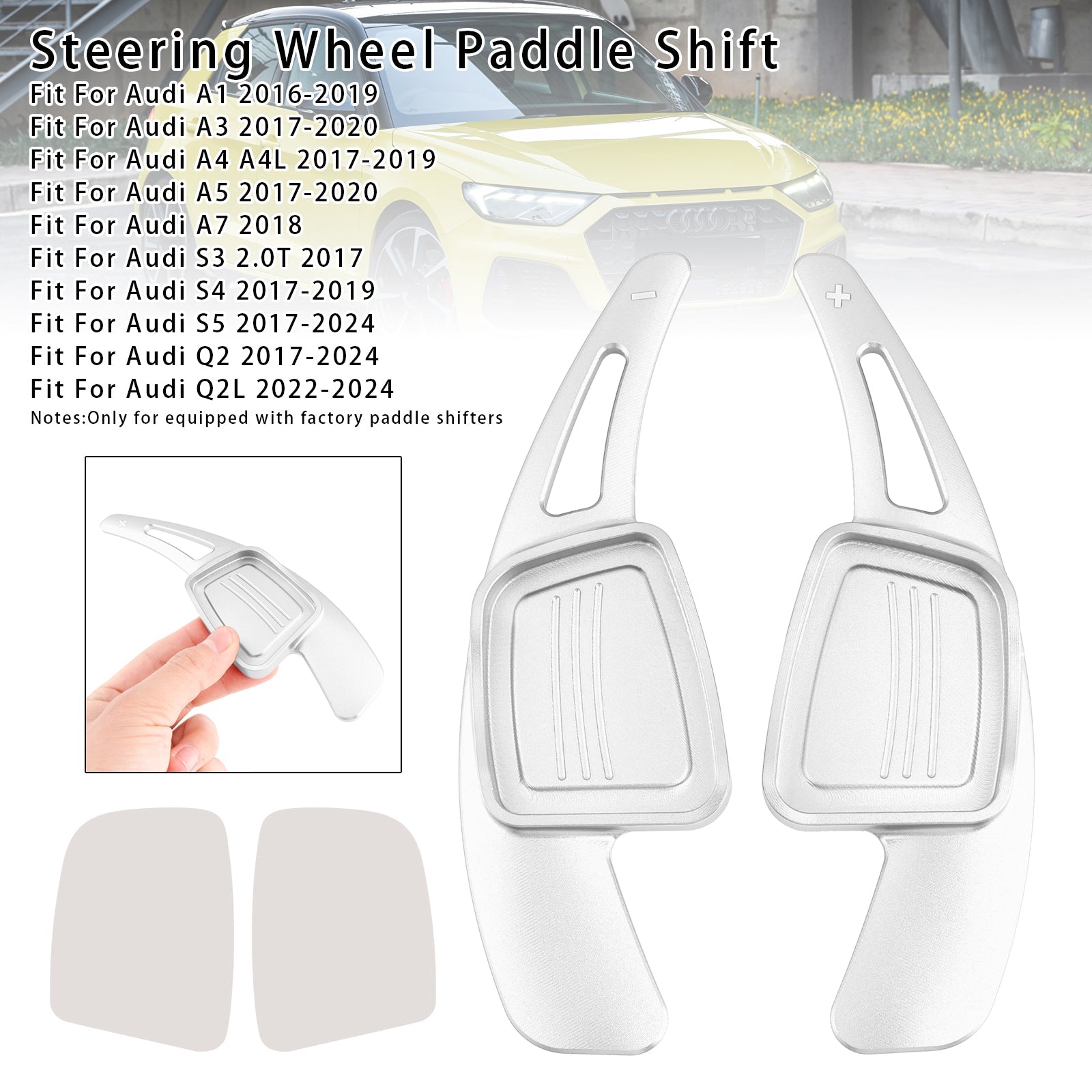 Extension de palettes de changement de vitesse au volant pour Audi Q3 Q5 Q7 S3 S4