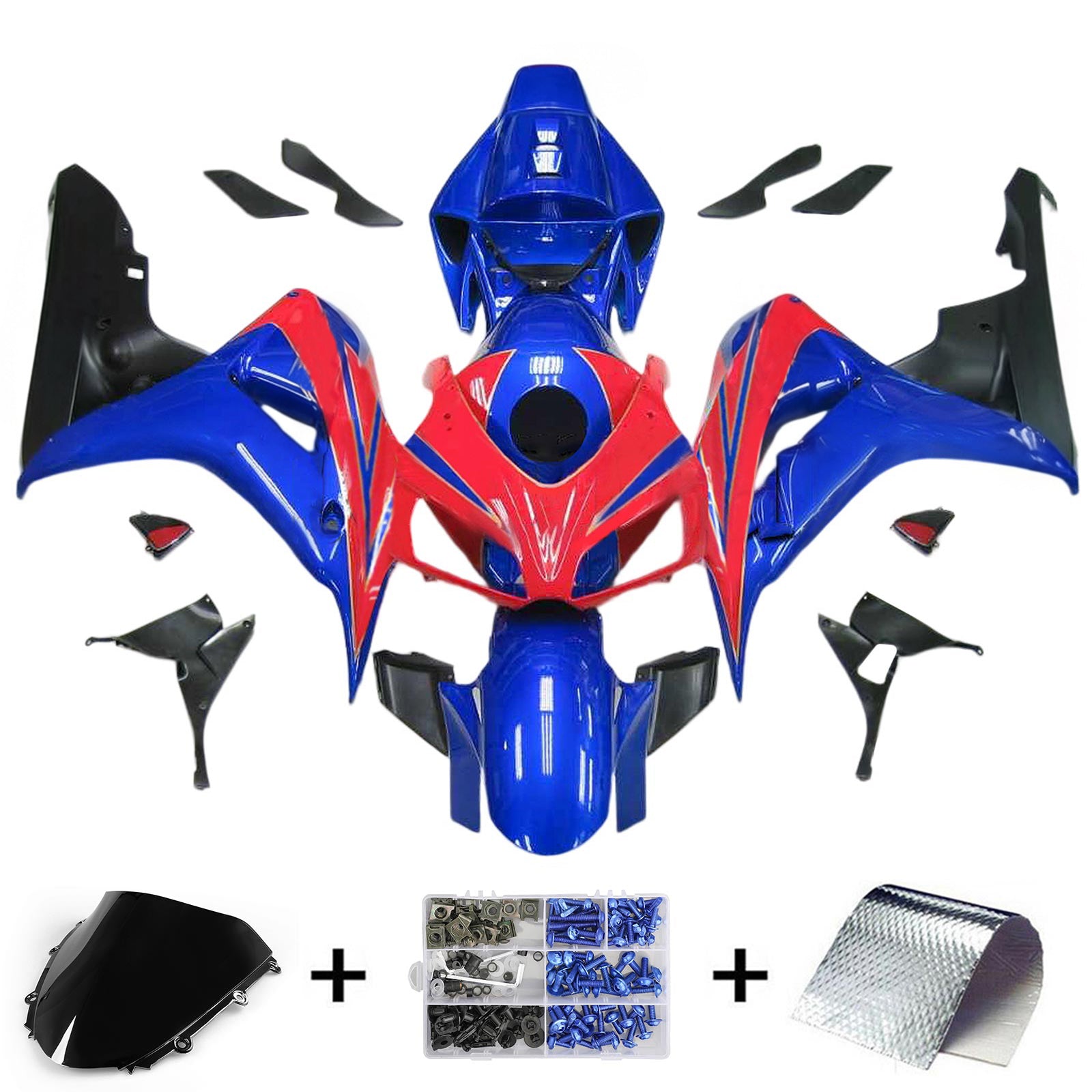 Kit de carénage injecté en plastique ABS pour Honda CBR1000RR 2006-2007