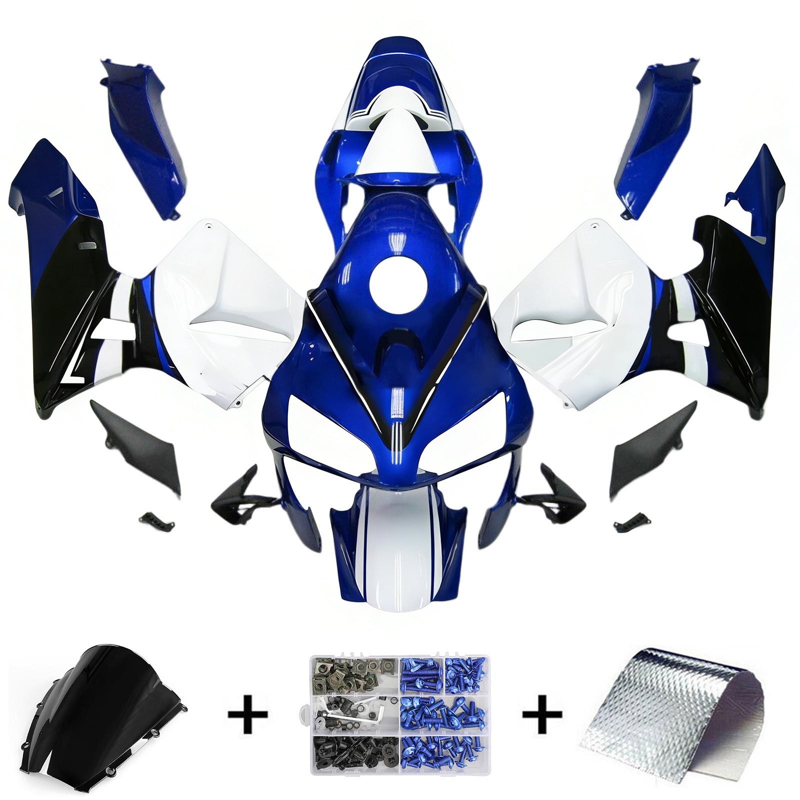 Kit de carénage par injection, carrosserie en plastique ABS pour Honda CBR600RR 2003-2004 F5