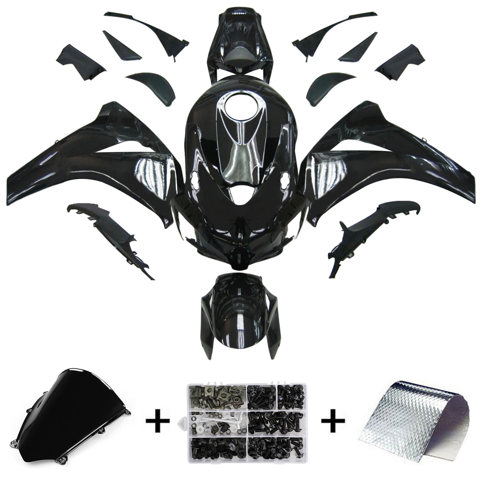 Kit de carénage injecté en plastique ABS pour Honda CBR1000RR 2008-2011
