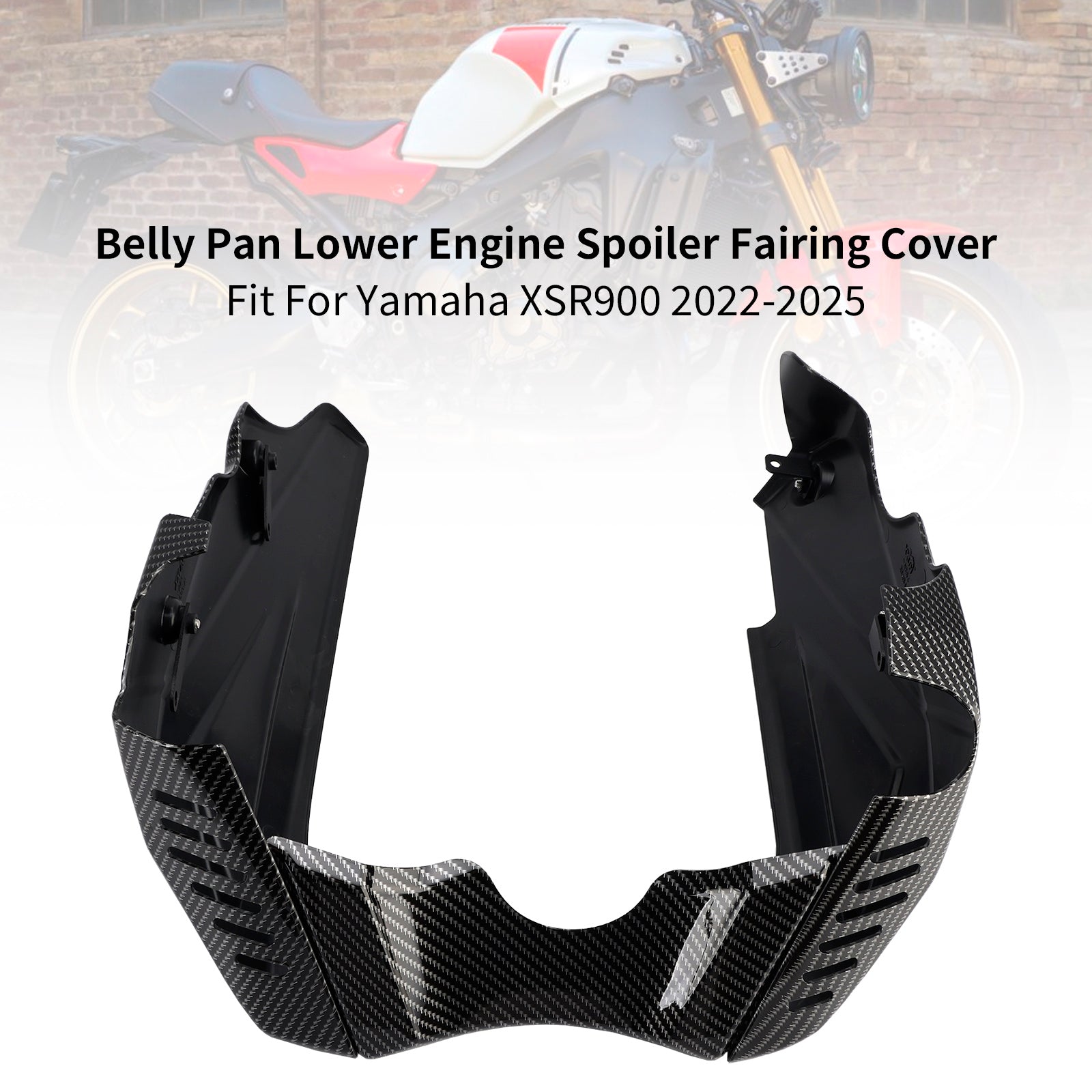 Sabot moteur inférieur et protection de carénage pour Yamaha XSR900 (2022-2025)