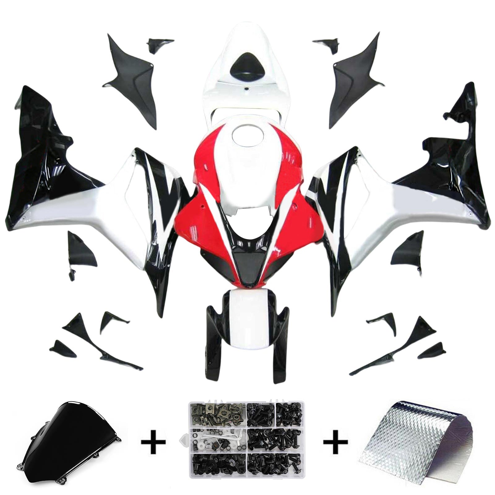 Kit de carénage par injection, carrosserie en plastique ABS pour Honda CBR600RR 2007-2008 F5