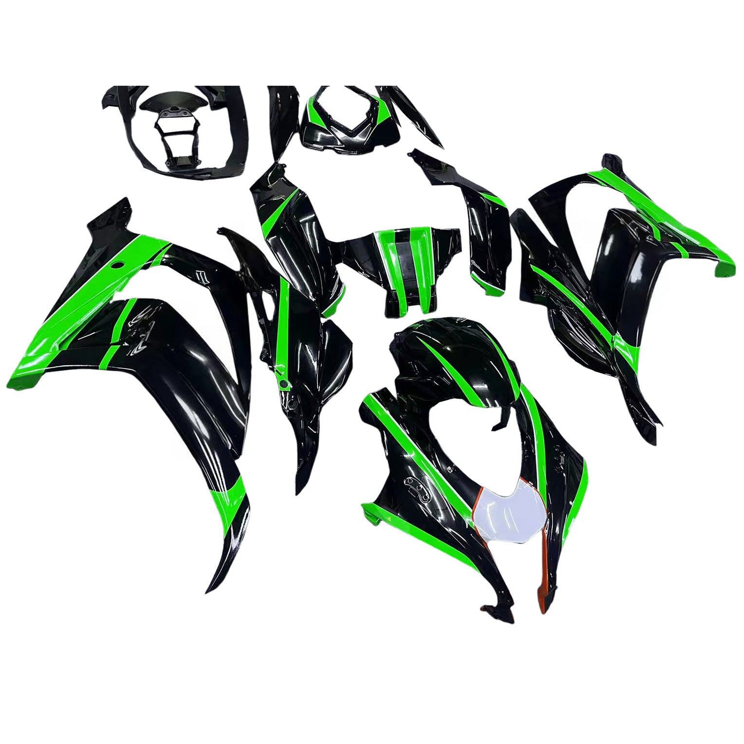 Kit de carénage en plastique ABS injecté compatible avec Kawasaki ZX10R 2016-2020