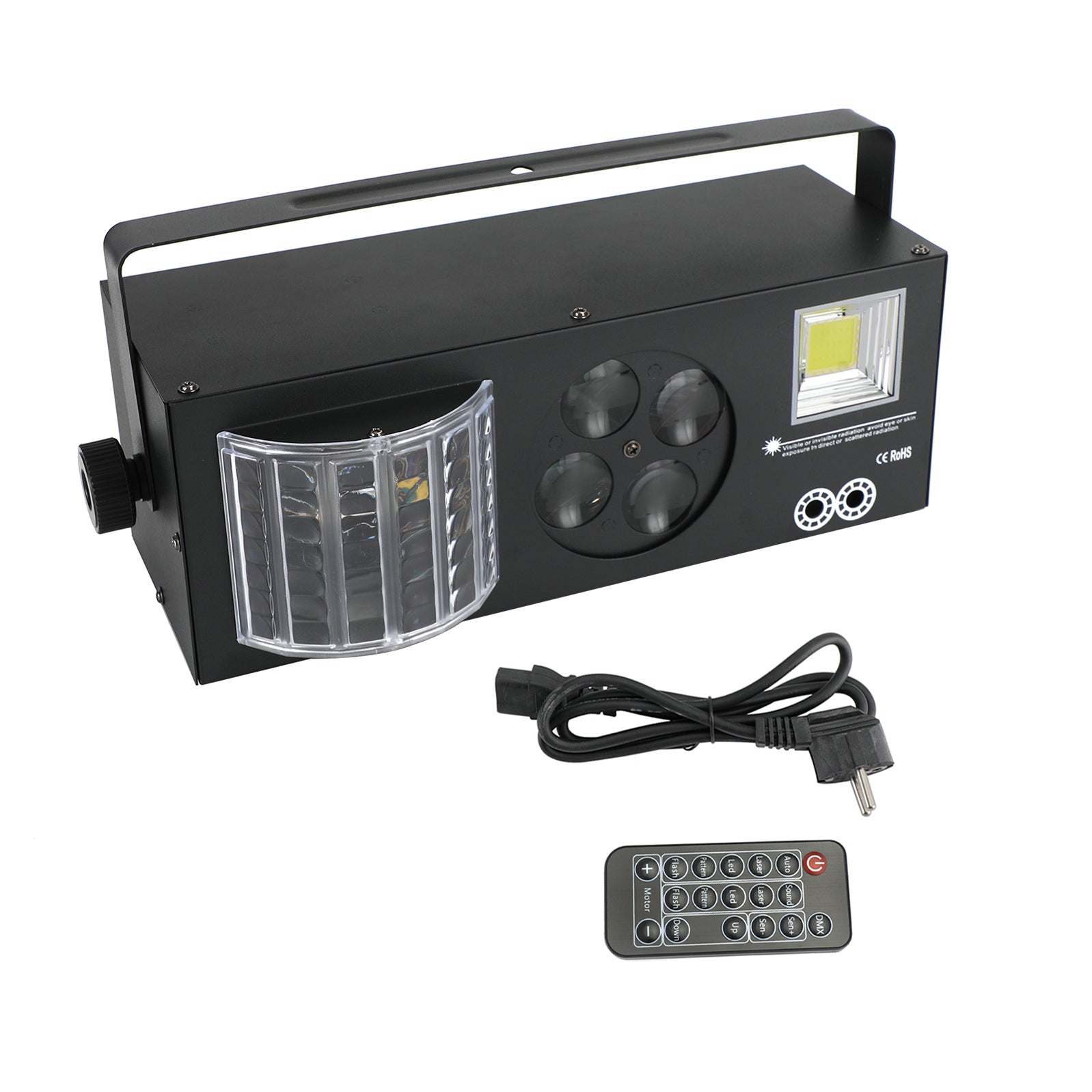 4In1 80W RGBW-stroboscoopmodel verlicht DMX-feestpodiumlicht + afstandsbediening
