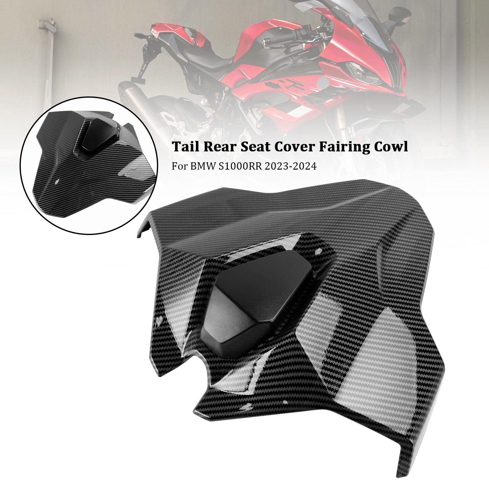 Capot de carénage de couverture de siège arrière de queue pour BMW S1000RR 2023-2024