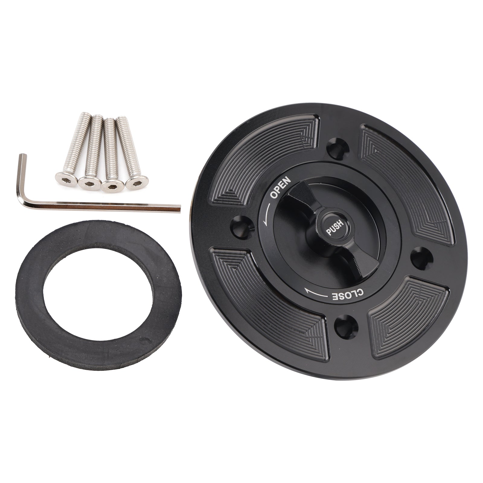 Bouchon de réservoir d'essence à ouverture rapide en aluminium usiné pour Kawasaki KLX230/R Z650 Z650RS Z900 2017-2025