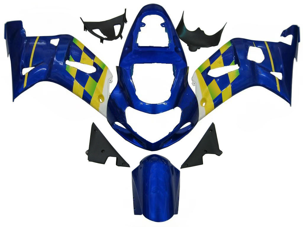 Kit de carénage par injection, carrosserie en plastique ABS, compatible avec Suzuki GSXR750 2001-2003