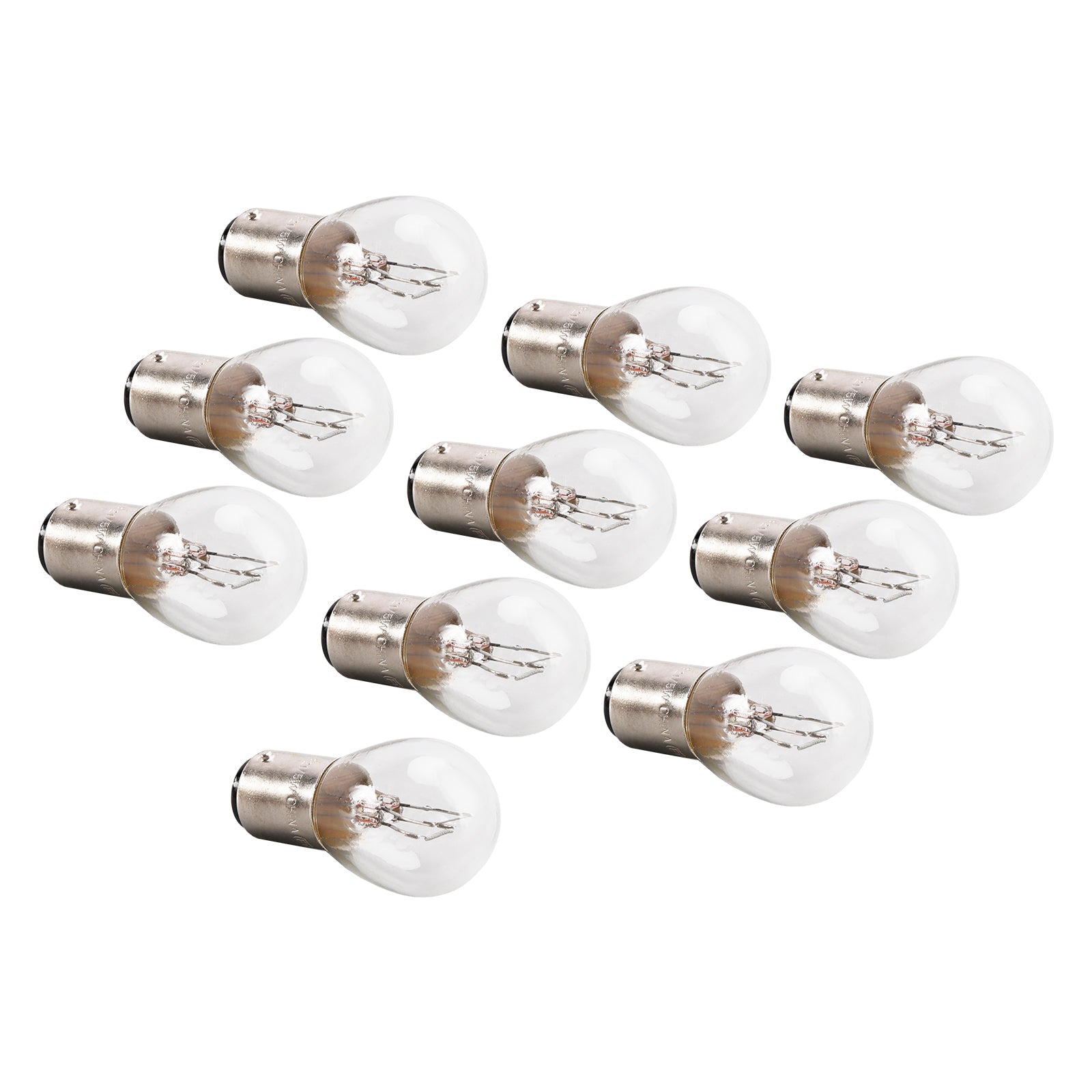 Lot de 10 ampoules tubulaires pour éclairage de voiture P21/5 W BAY15D 7528 12 V 21/5 W pour OSRAM