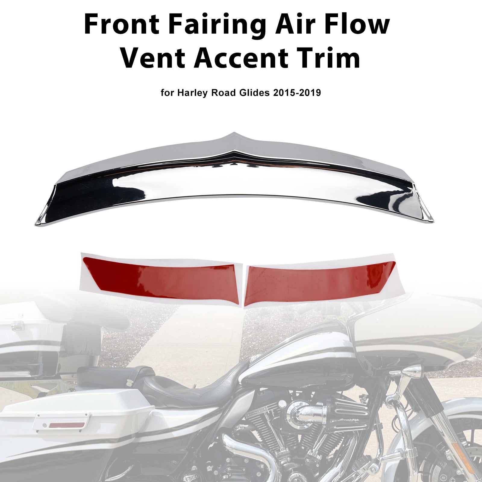 Finitura decorativa della presa d'aria della carenatura anteriore per Road Glide FLTRX 2015 e versioni successive