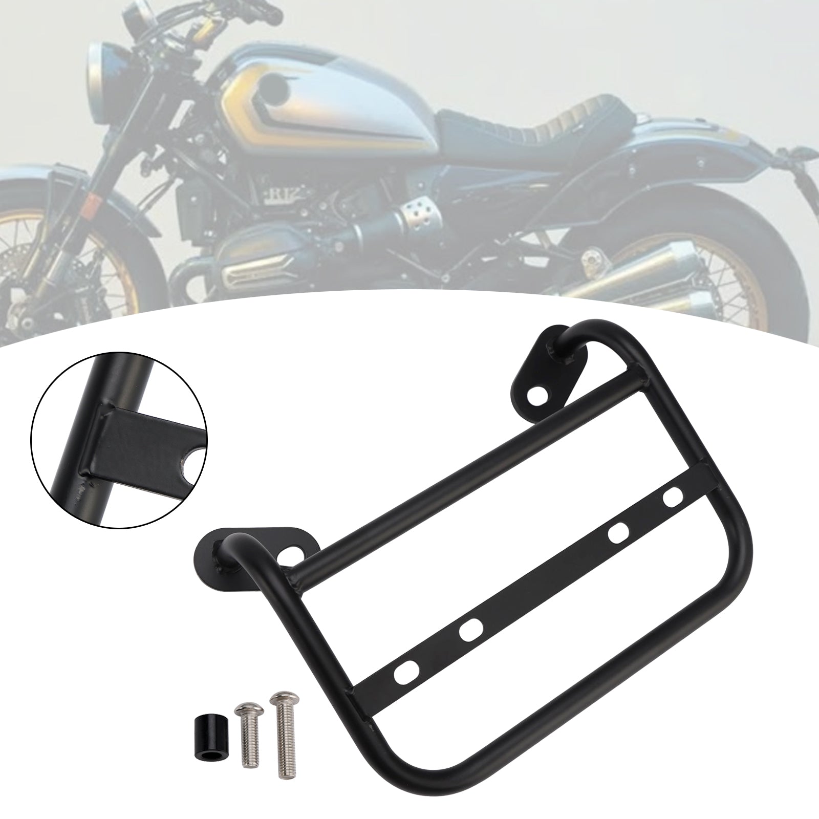 Portapacchi laterali in acciaio nero per BMW R12 (2024-2025), sinistro e destro