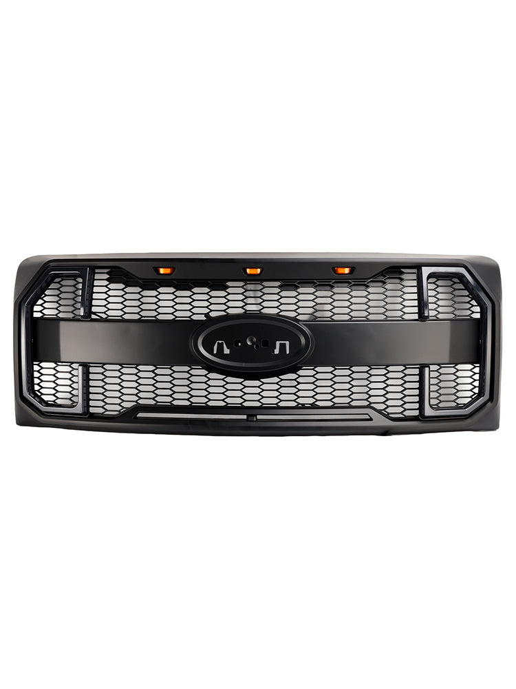 Grille de Bumper Front Style Raptor Mat Raptor con LED per Ford F150 2009-2014