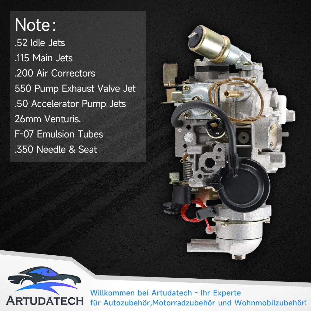 Gaźnik dla VW Golf 2 Jetta II 19E 72PS od 01/86 z Catalyst, Pierburg Carburetor 2E 027129016H