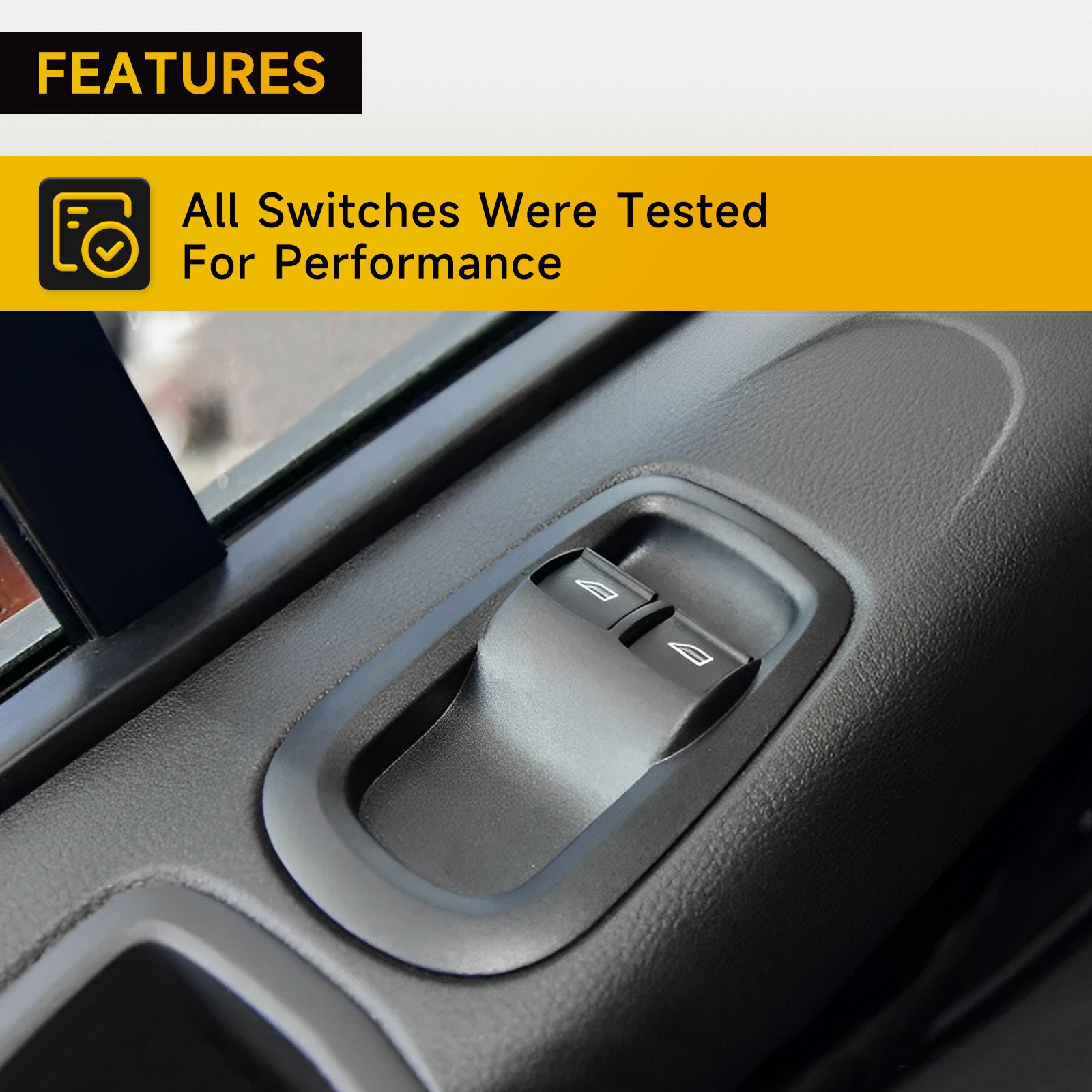 Ford Transit MK8 Custom 2014+ 1791339 Interrupteur double fenêtre pour porte latérale conducteur